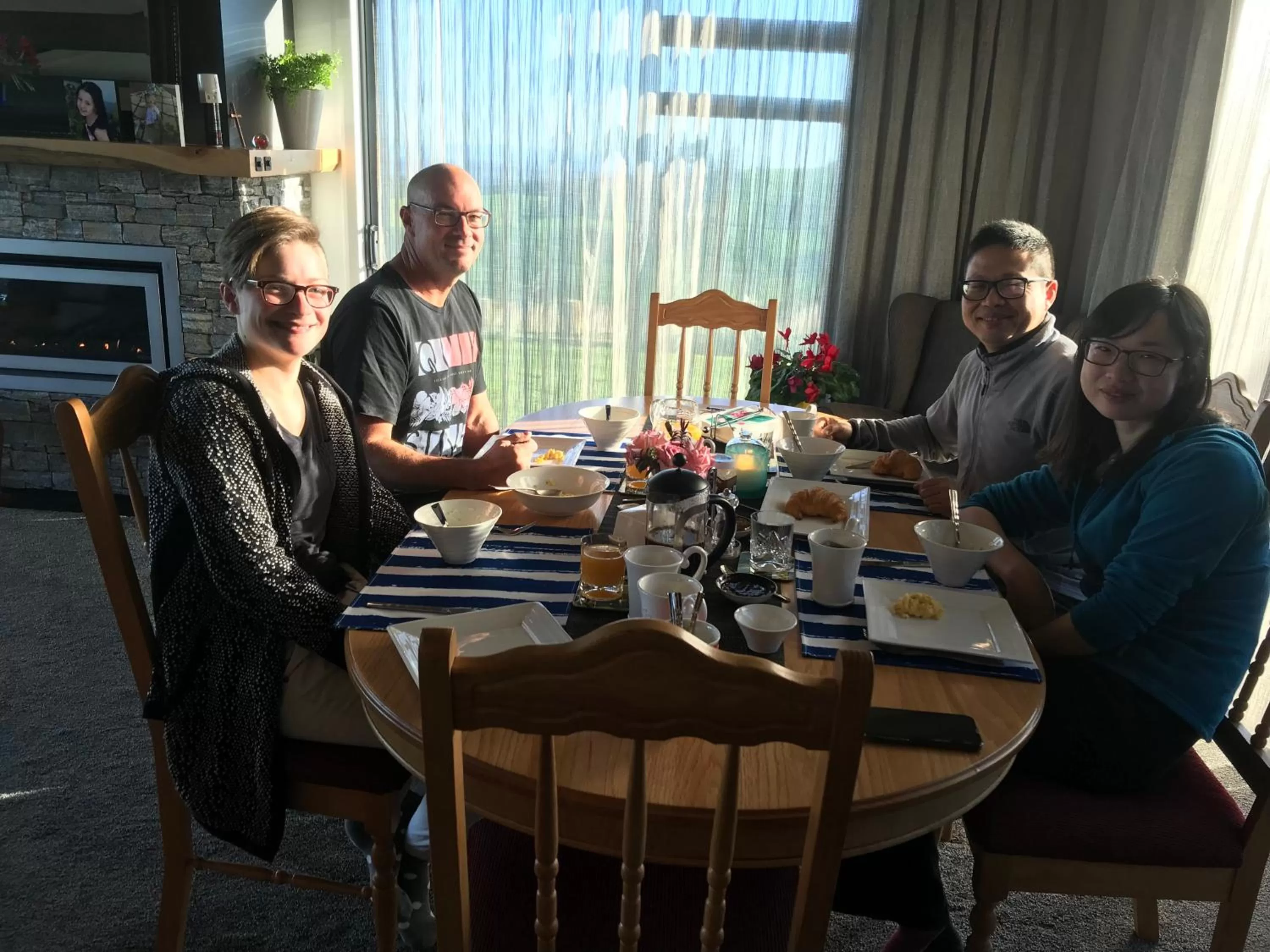 group of guests in Arohanui Rural Retreat B&B