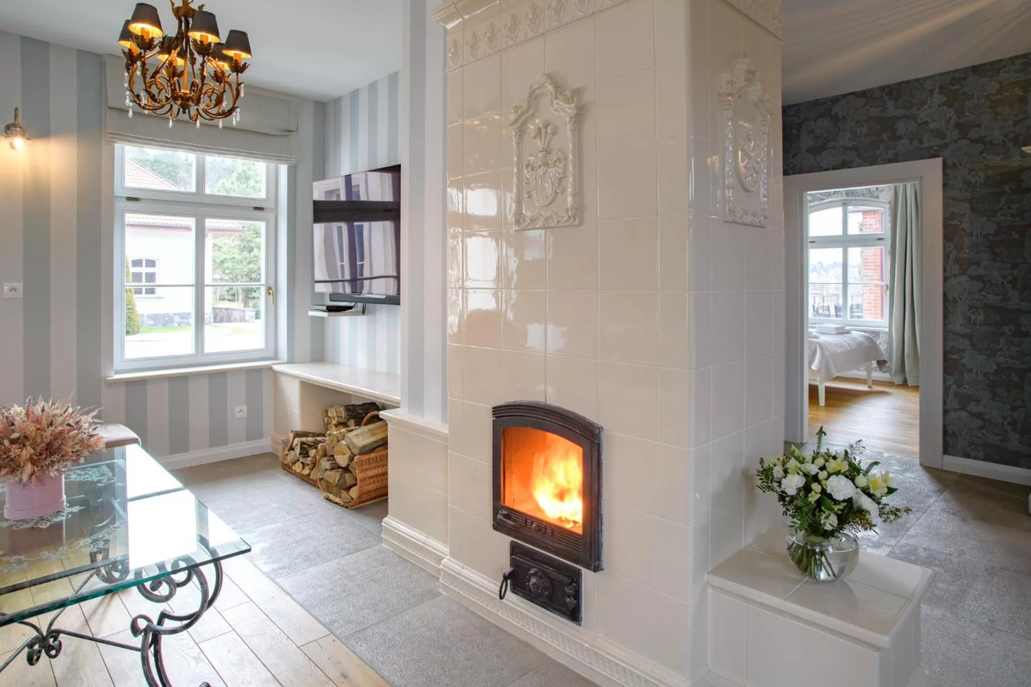 Living room in Leśny Dwór