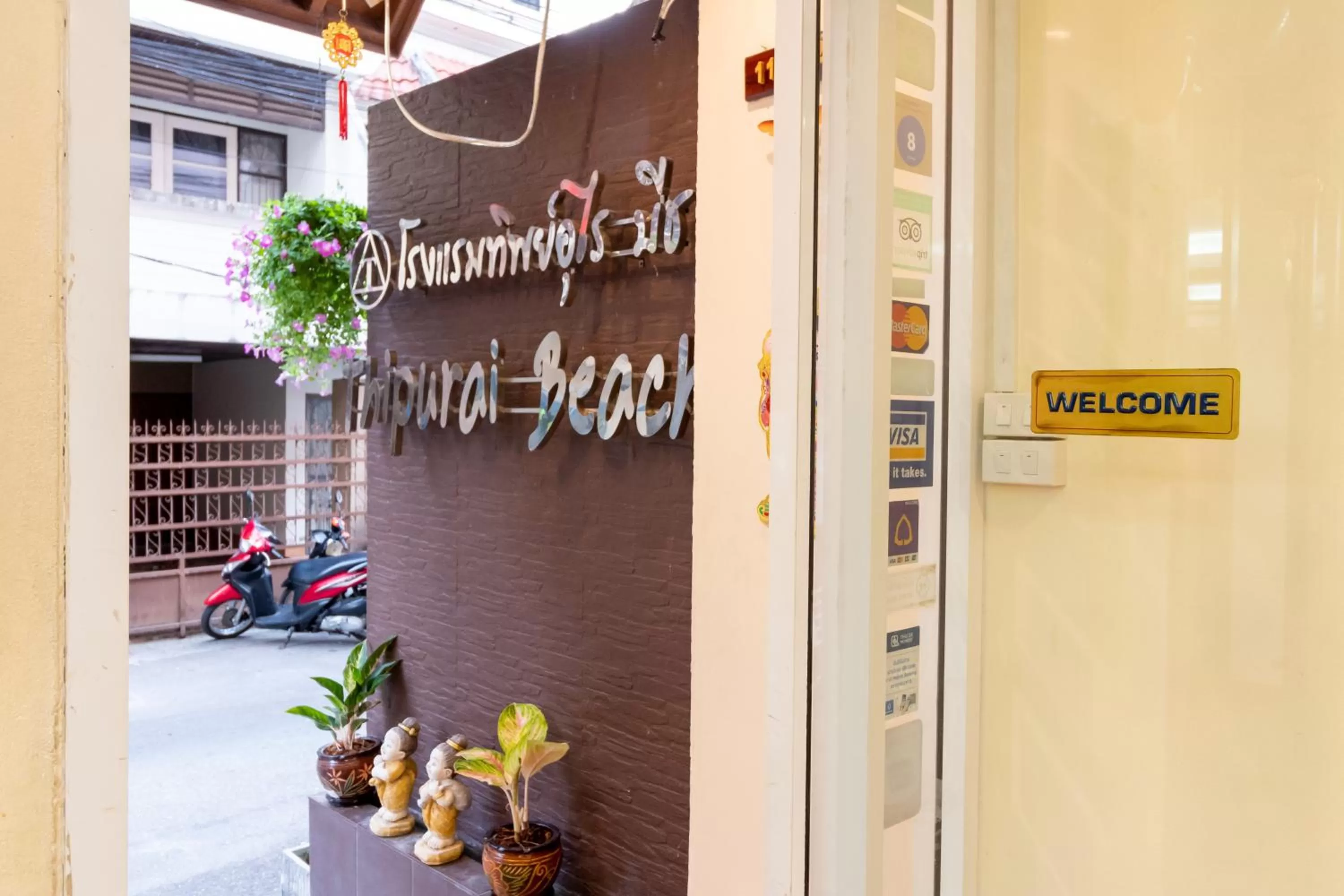 Facade/entrance in Thipurai Beach Hotel