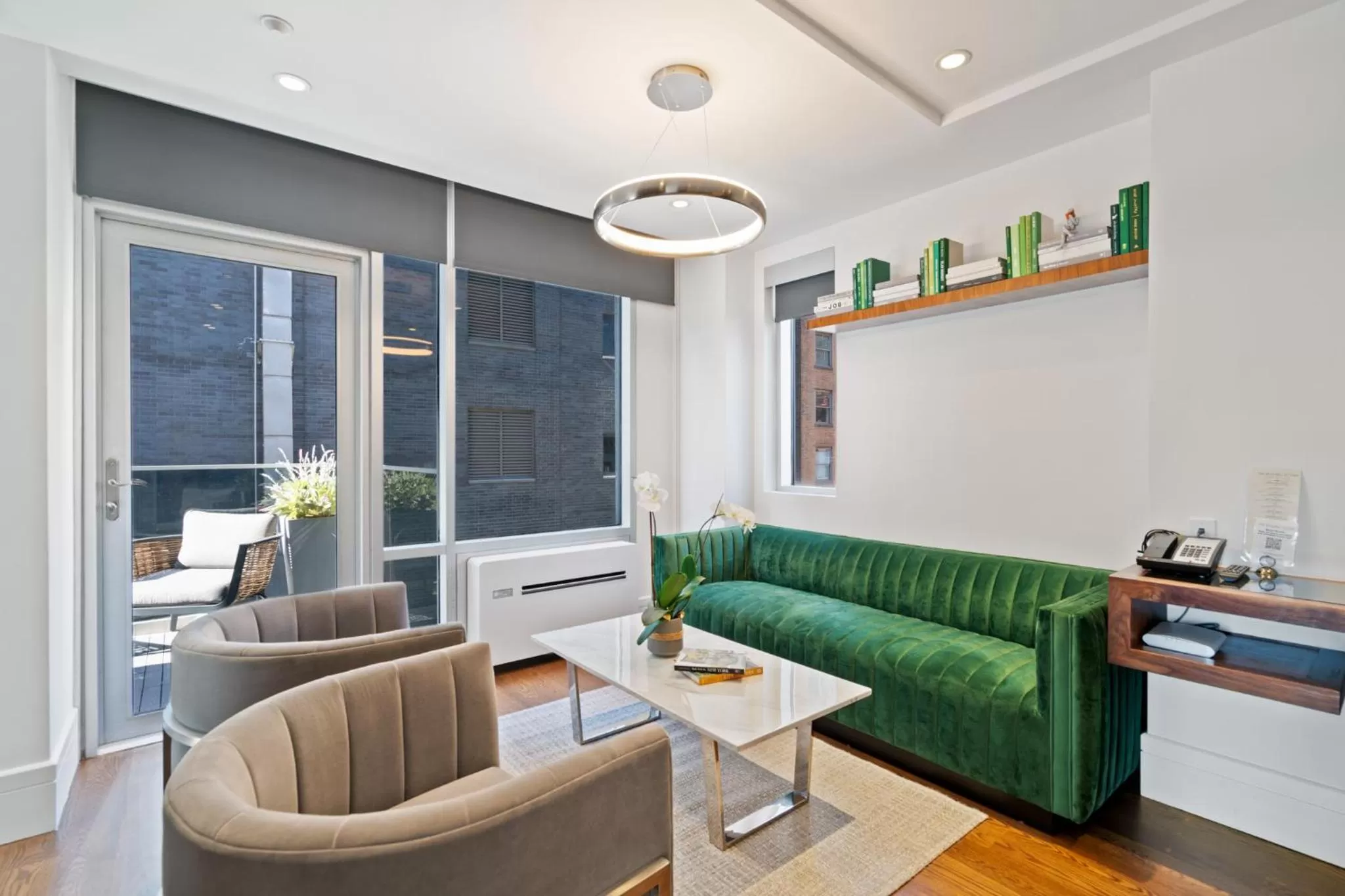 Living room in The Gotham Hotel