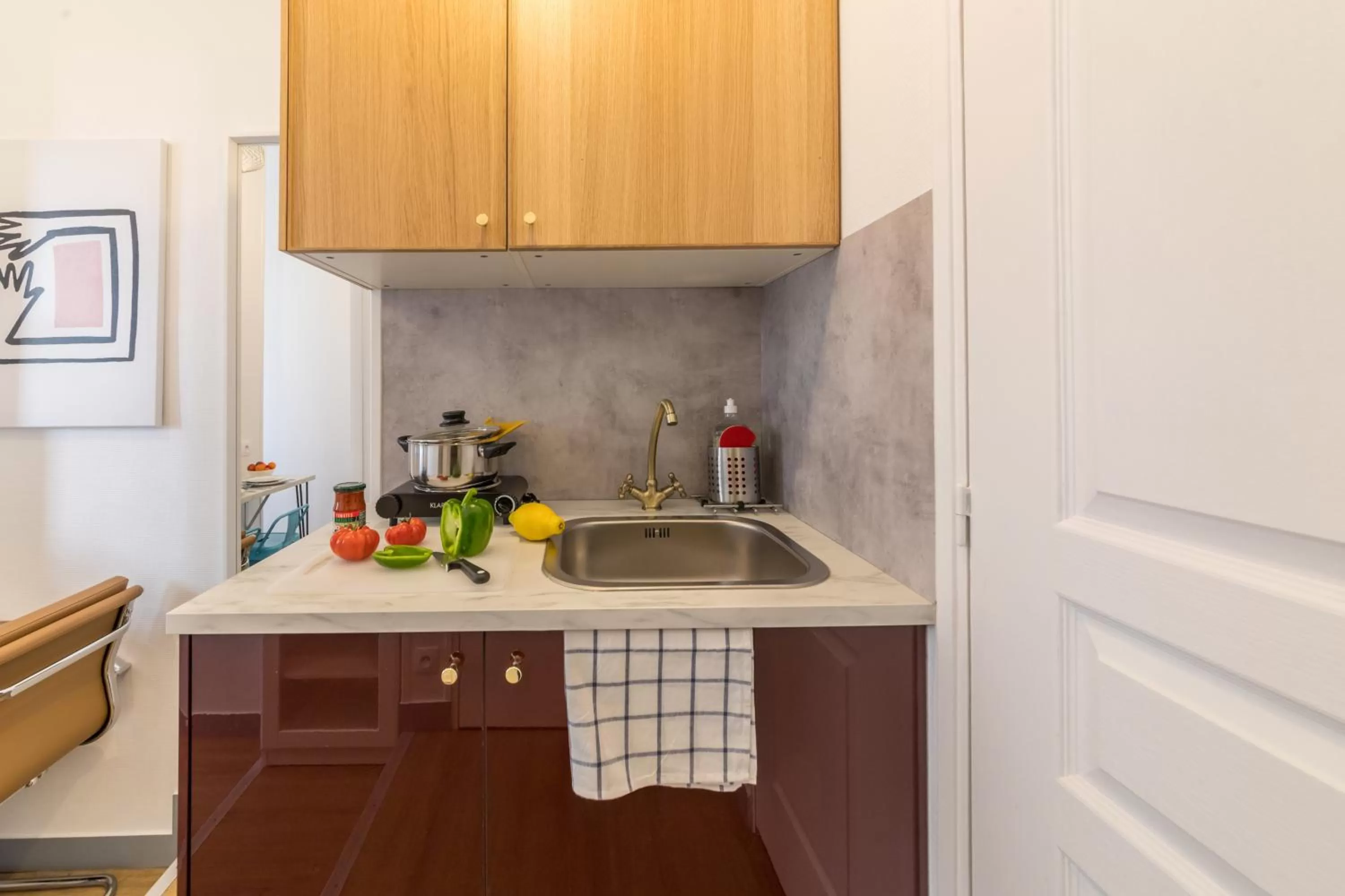 Kitchen or kitchenette in WS Haussmann - La Fayette