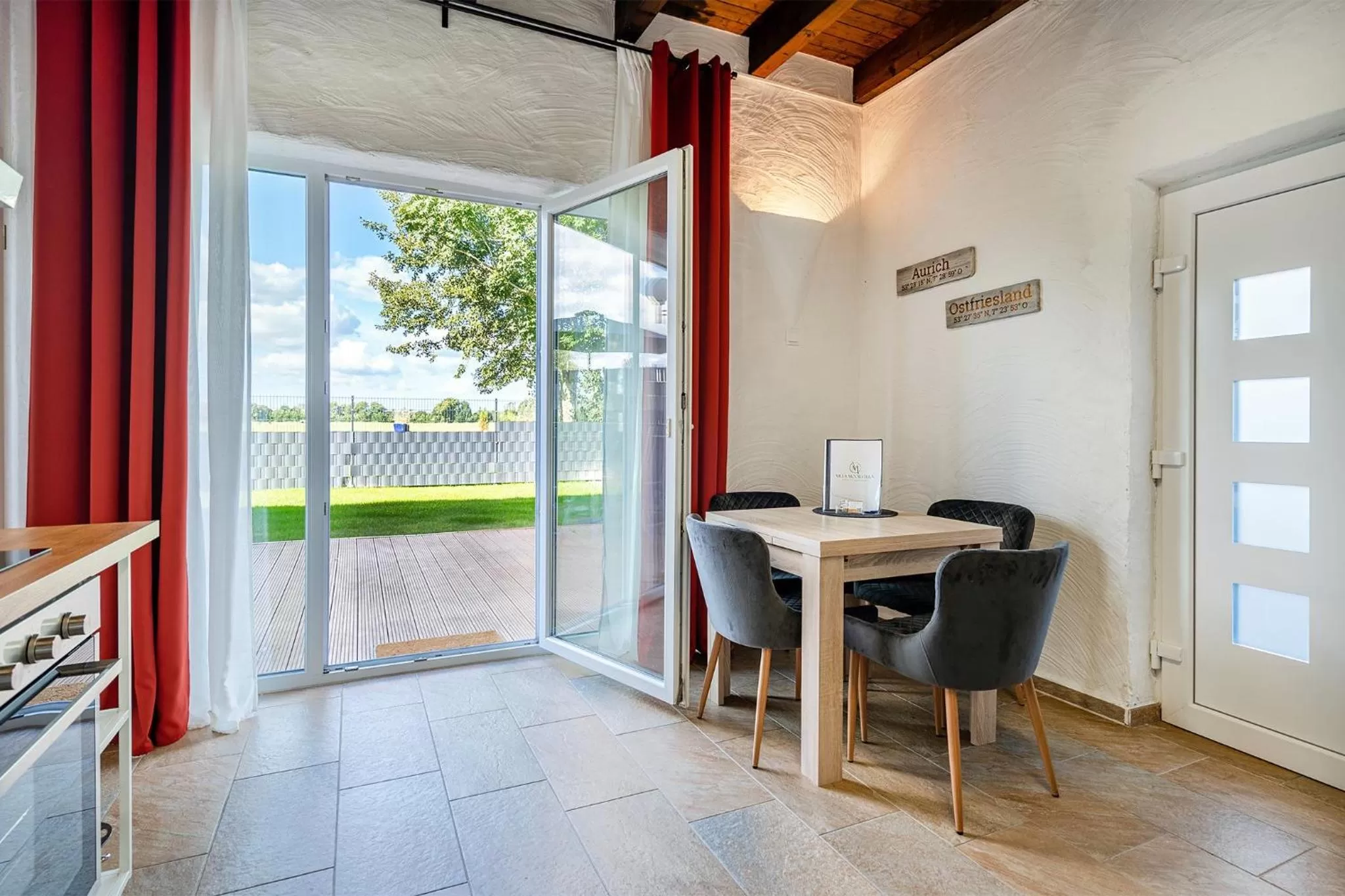 Patio in Villa Moorstern am Badesee Tannenhausen