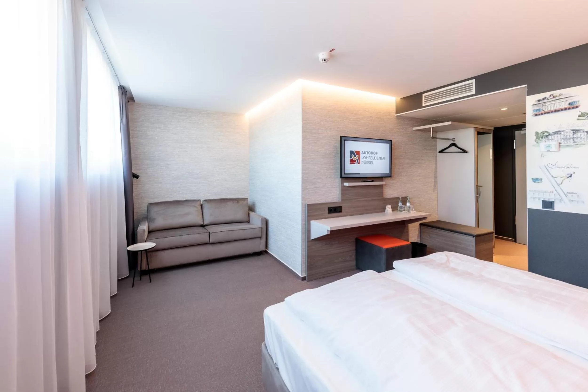 TV and multimedia, Bed in Hotel am Rüssel