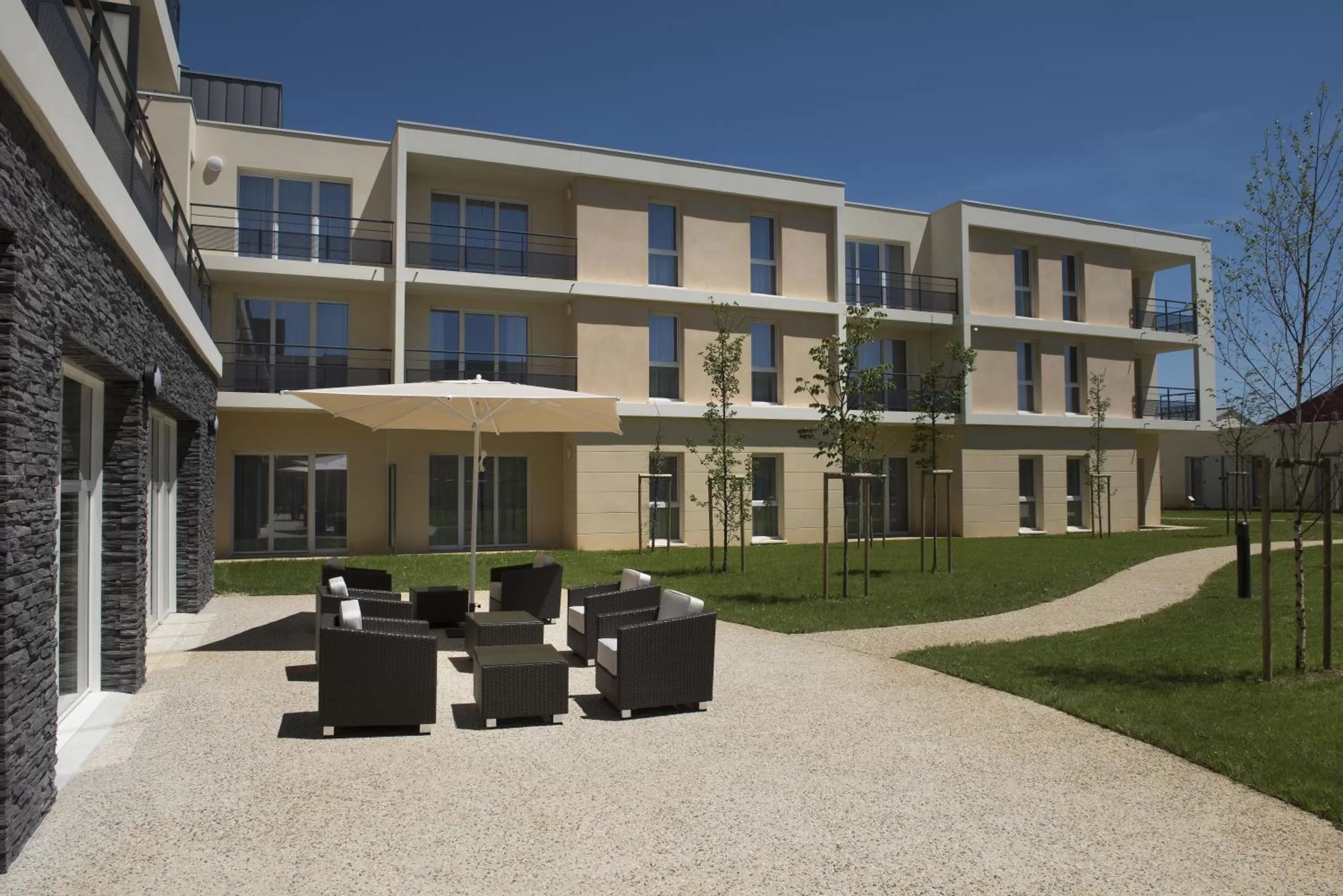 Facade/entrance in Domitys La Clef des Champs