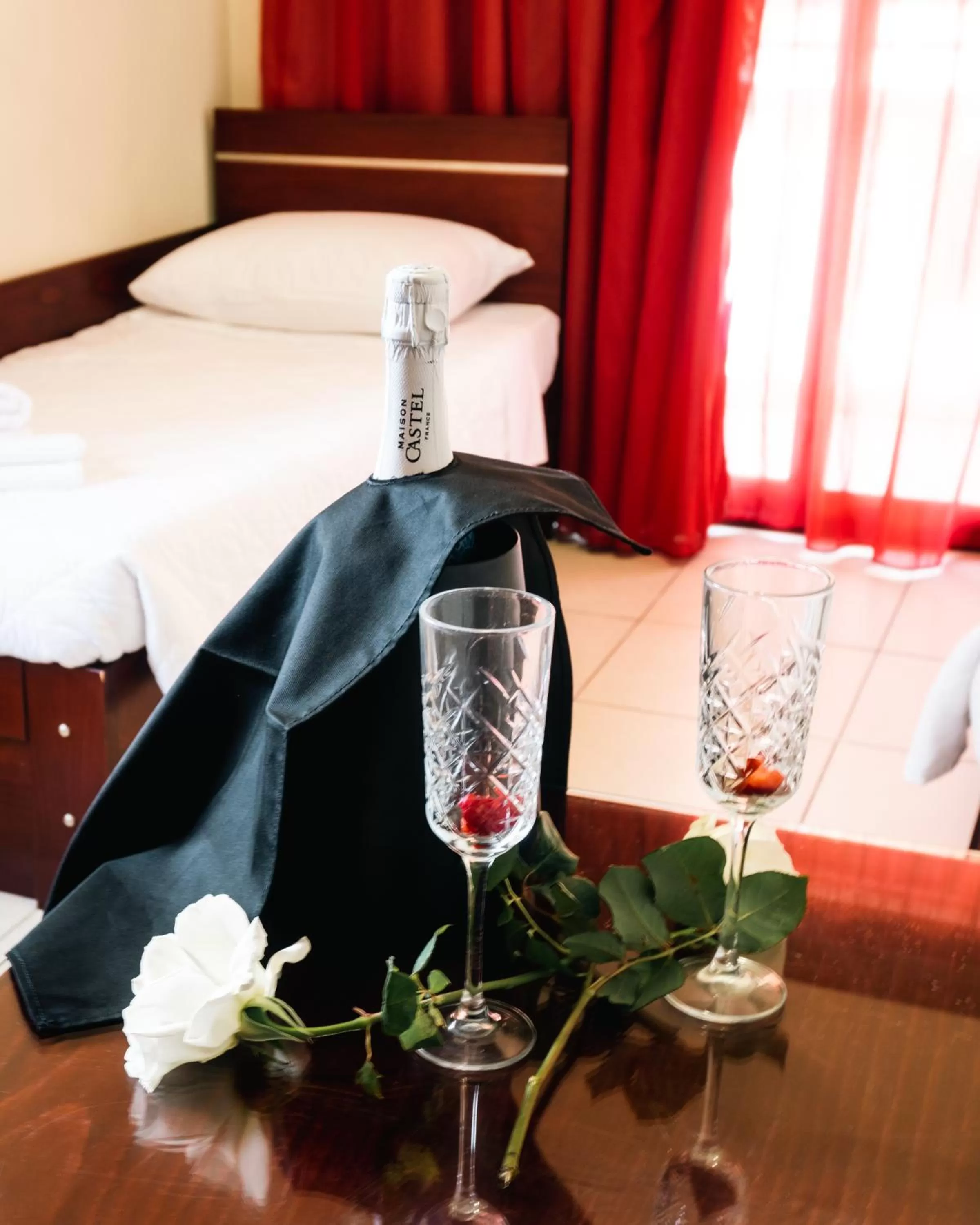 Bed in Canadian Hotel