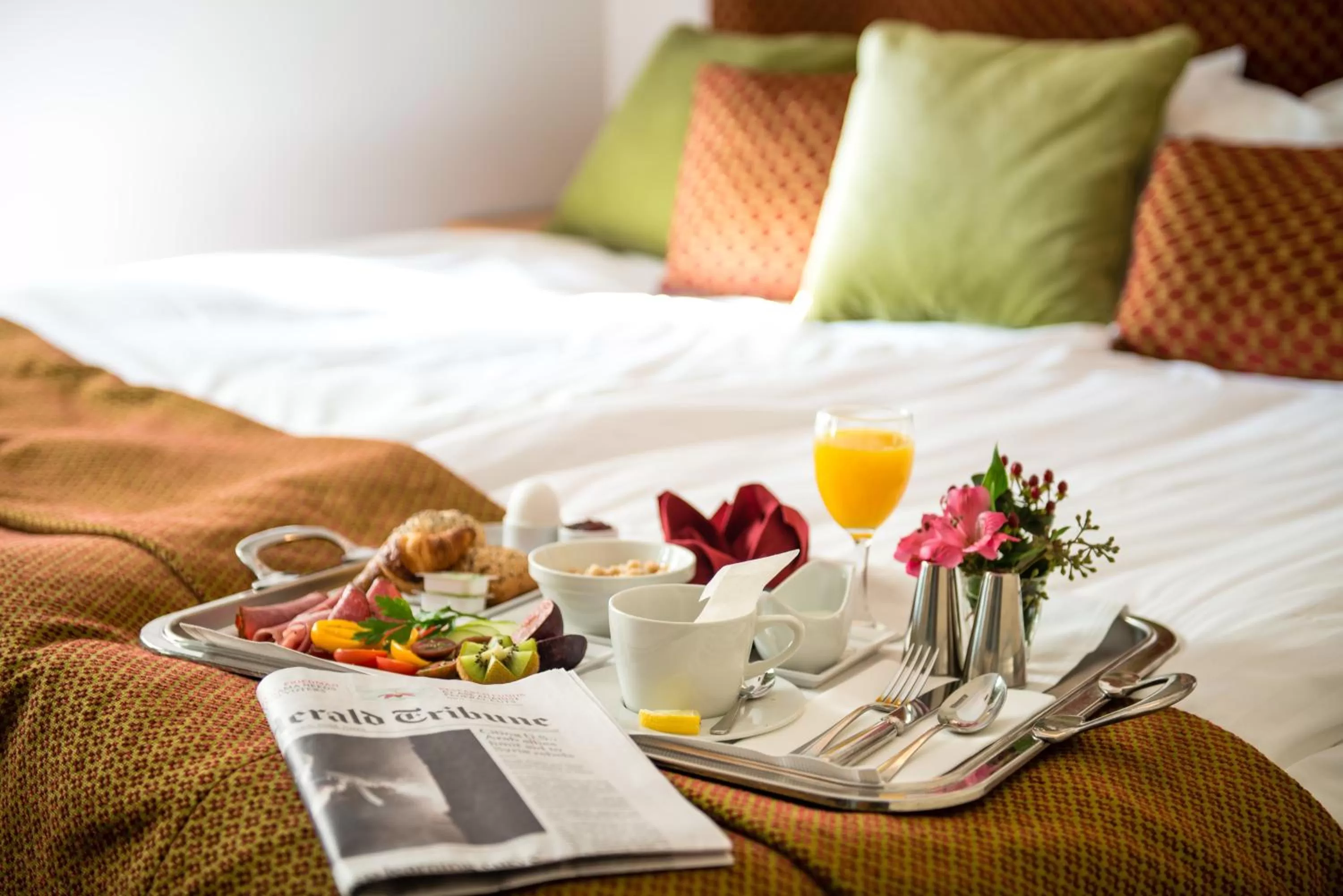 Decorative detail, Bed in Victory Hotel