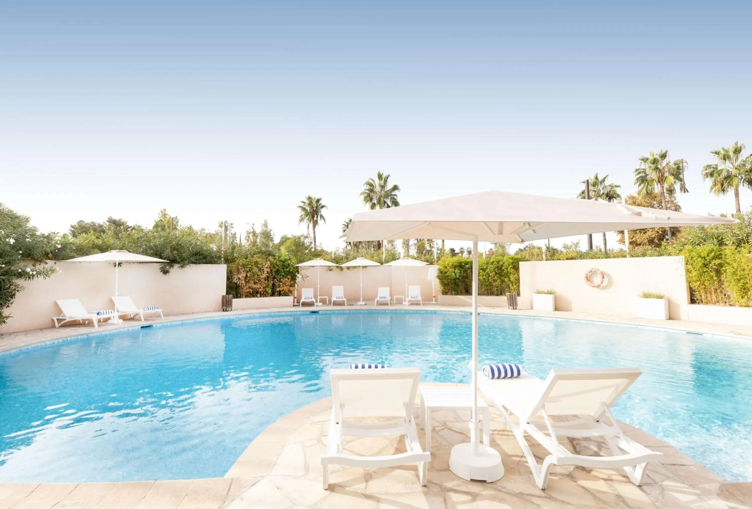 Pool view in Radisson Hotel Nice Airport