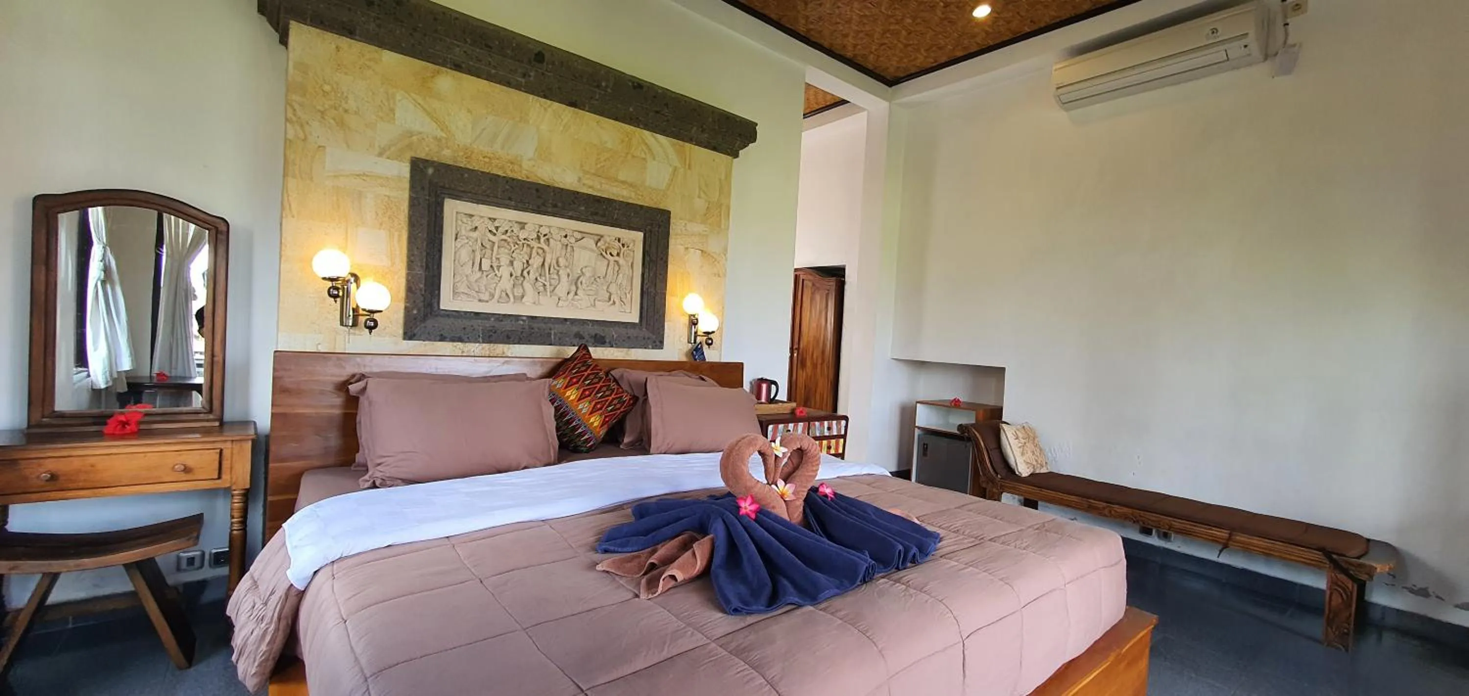 Bed in Kun - Kun Guest House Ubud