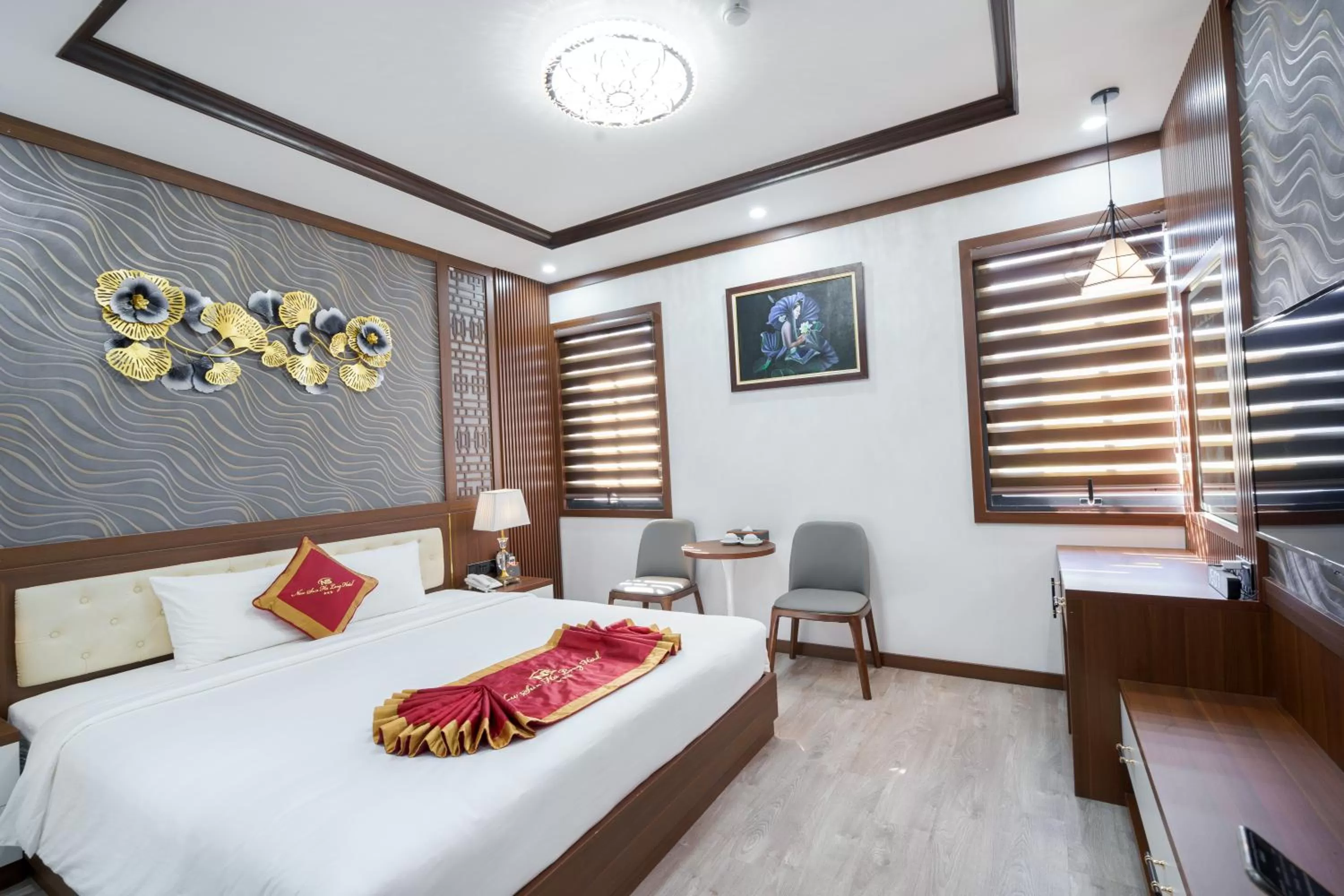 Bed in Sunland Halong Hotel and Restaurant