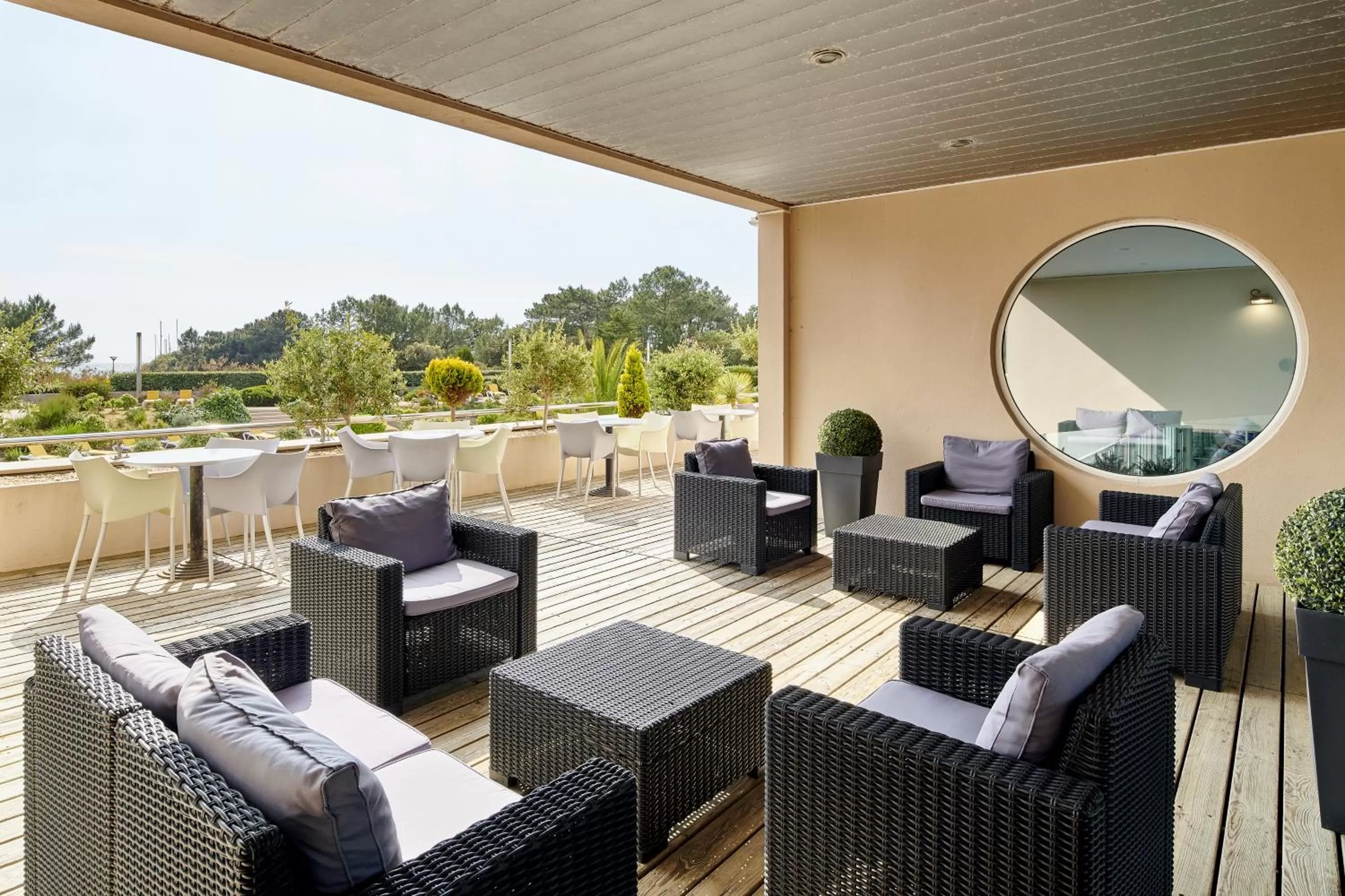 Patio in Club Vacances Bleues Les Jardins De l'Atlantique