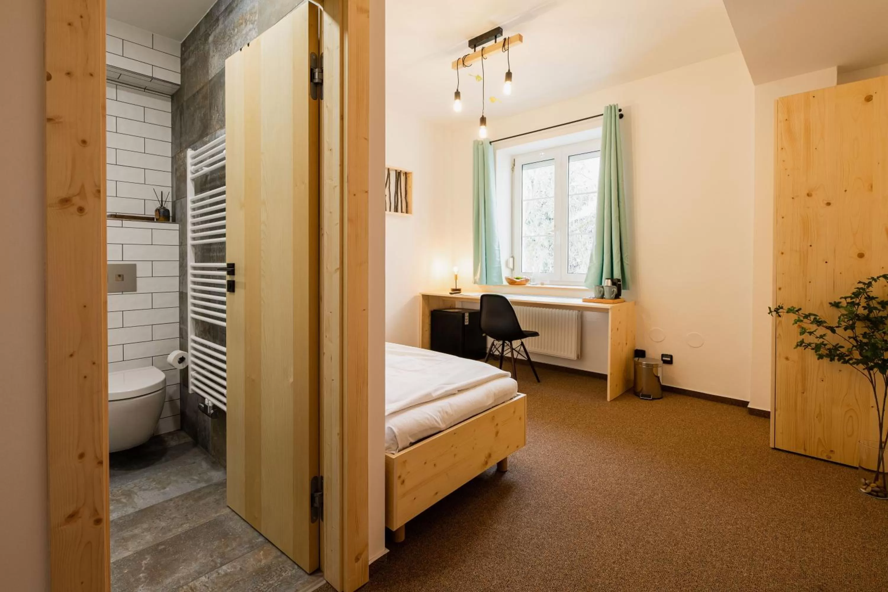 Bed in Hotel Rehavital