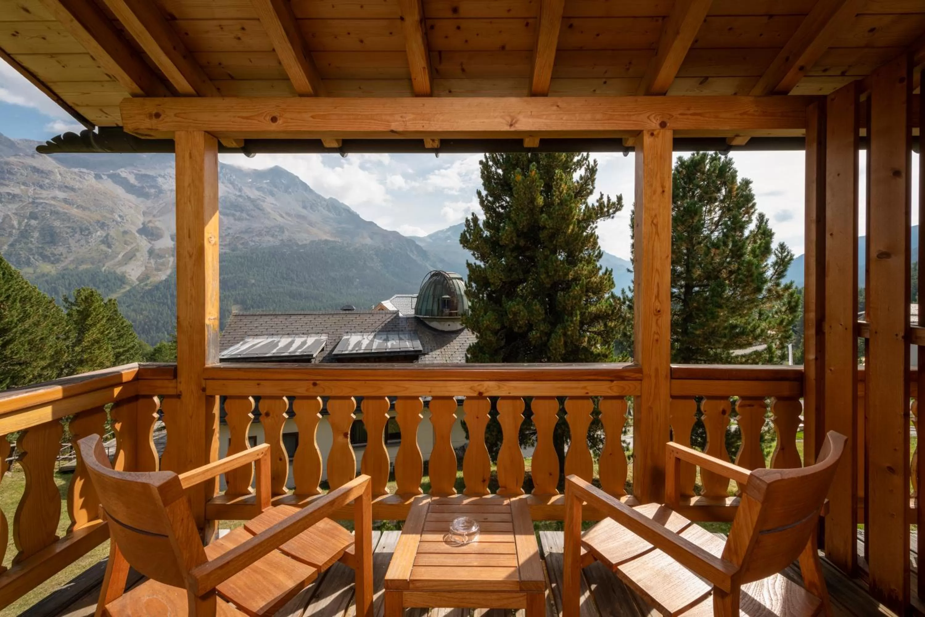 Balcony/Terrace in Berghotel Randolins