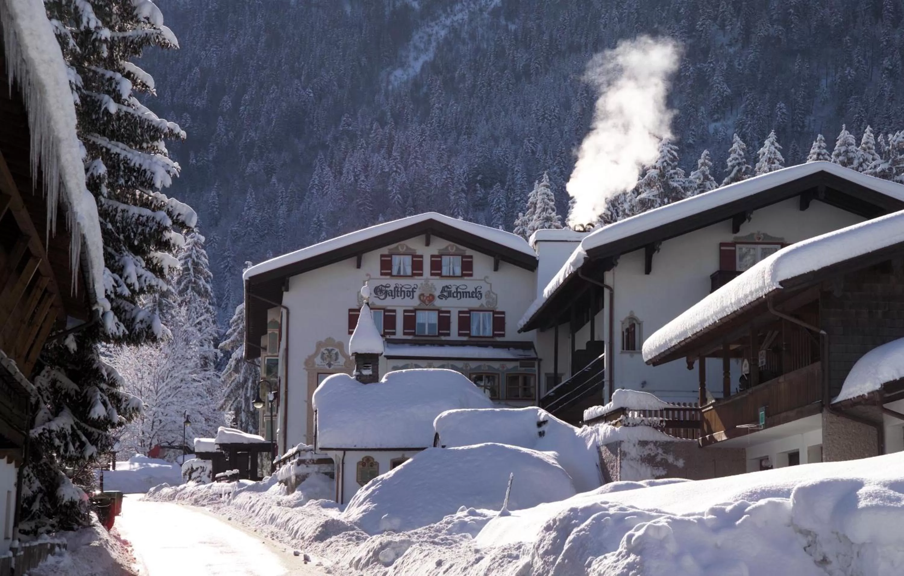 Day in Aktivhotel & Gasthof Schmelz Ihr familienfreundliches Urlaubs Hotel mit Wellness Almsauna ab Februar Chiemgau Karte