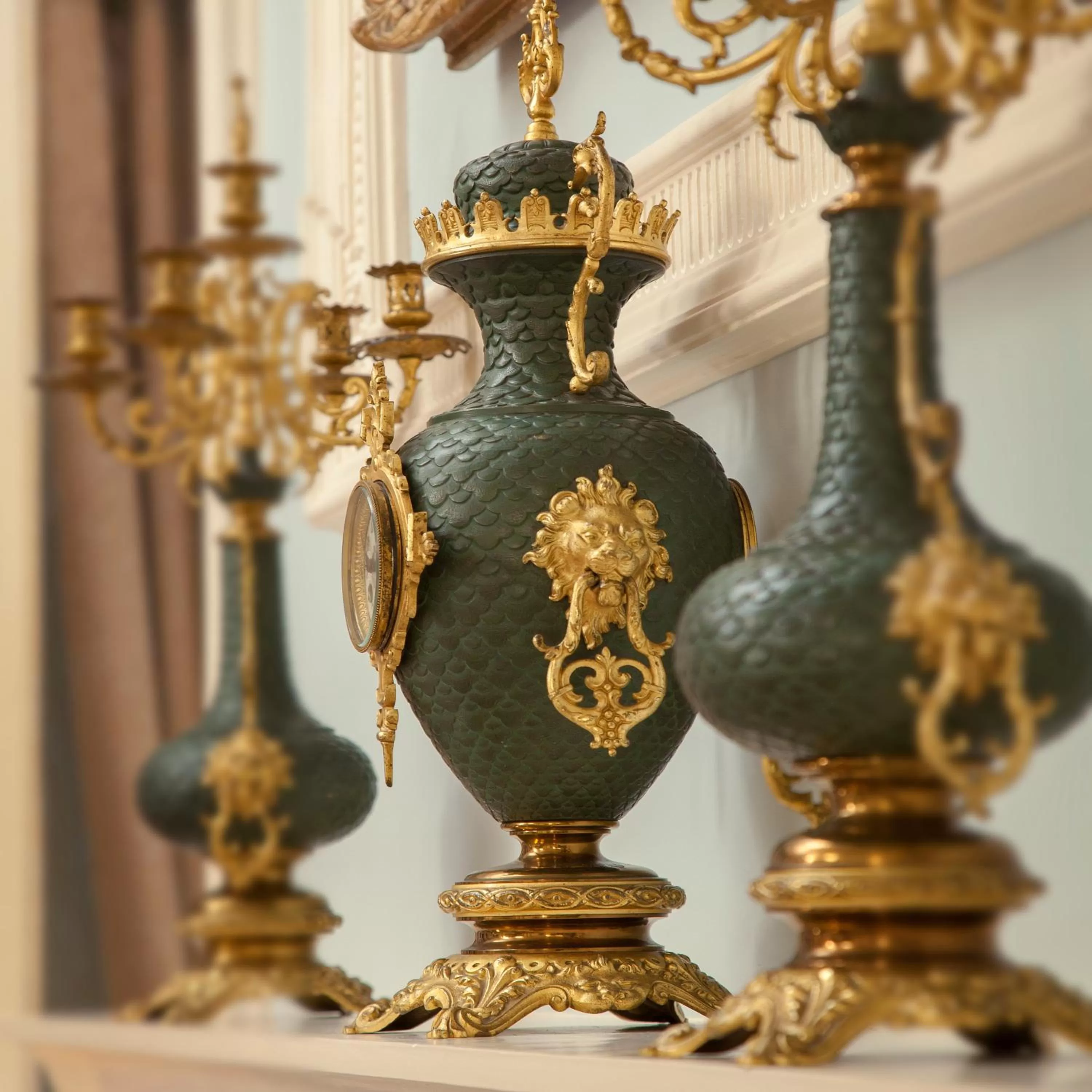 Decorative detail in Crossbasket Castle, Hotel & Restaurant