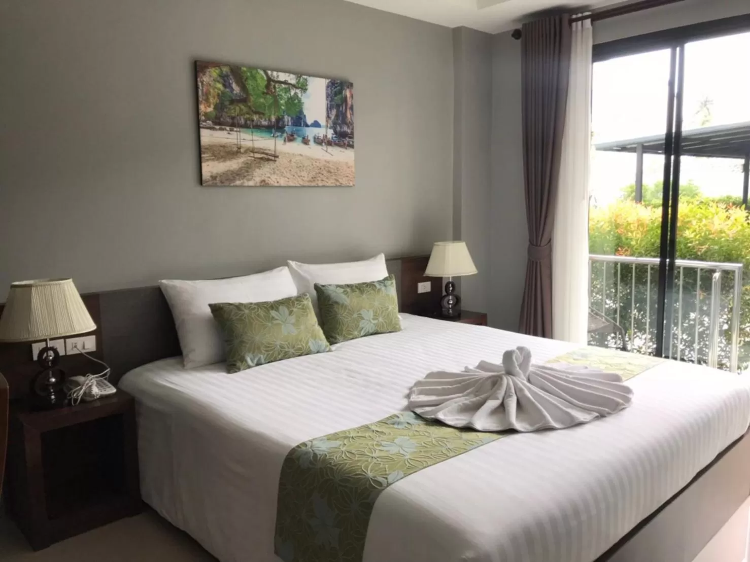 Bed in Aonang Sea Valley Resort