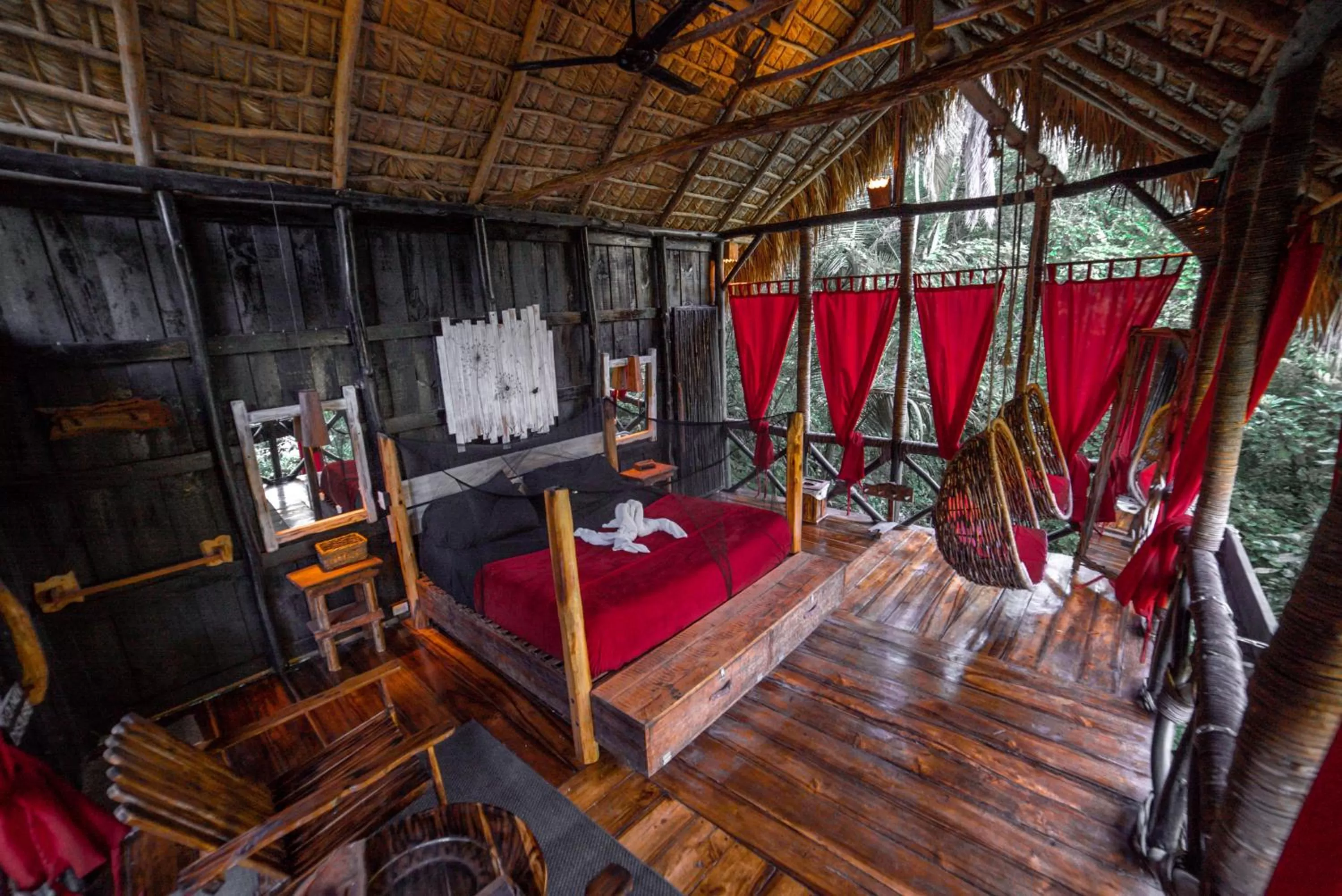 Seating area in Dominican Tree House Village