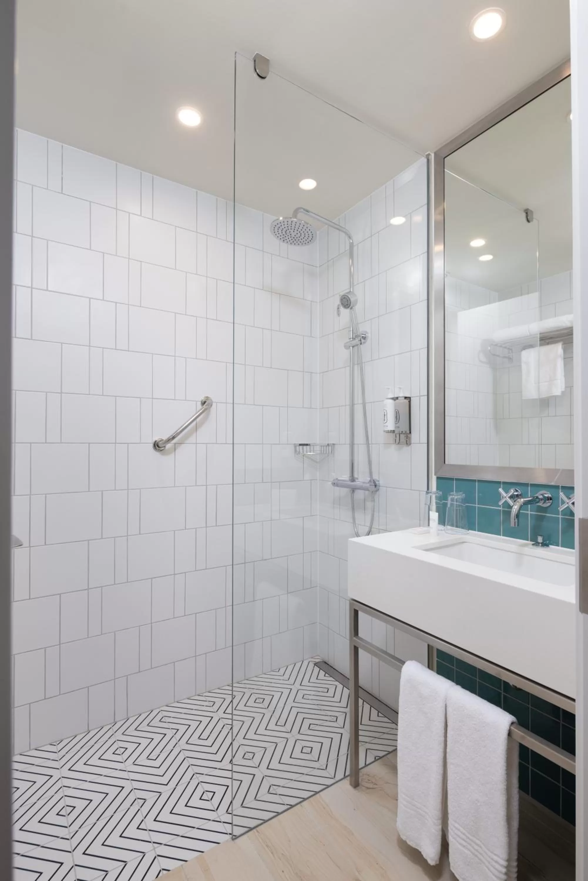 Bathroom in Ecos Dubai Hotel at Al Furjan