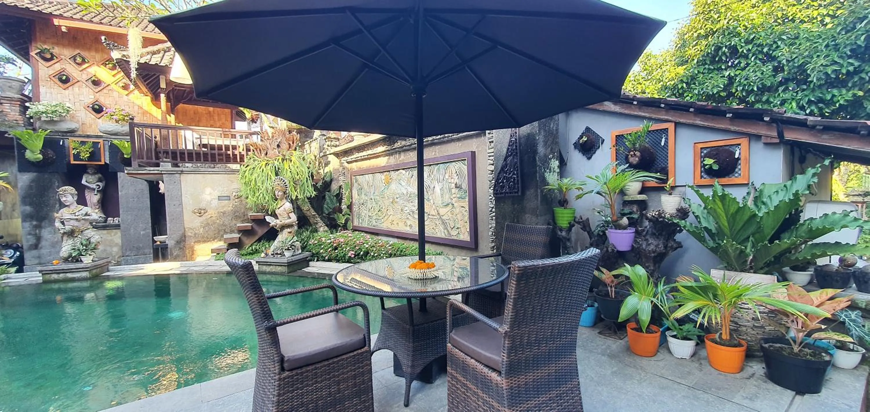 Garden view in Kun - Kun Guest House Ubud