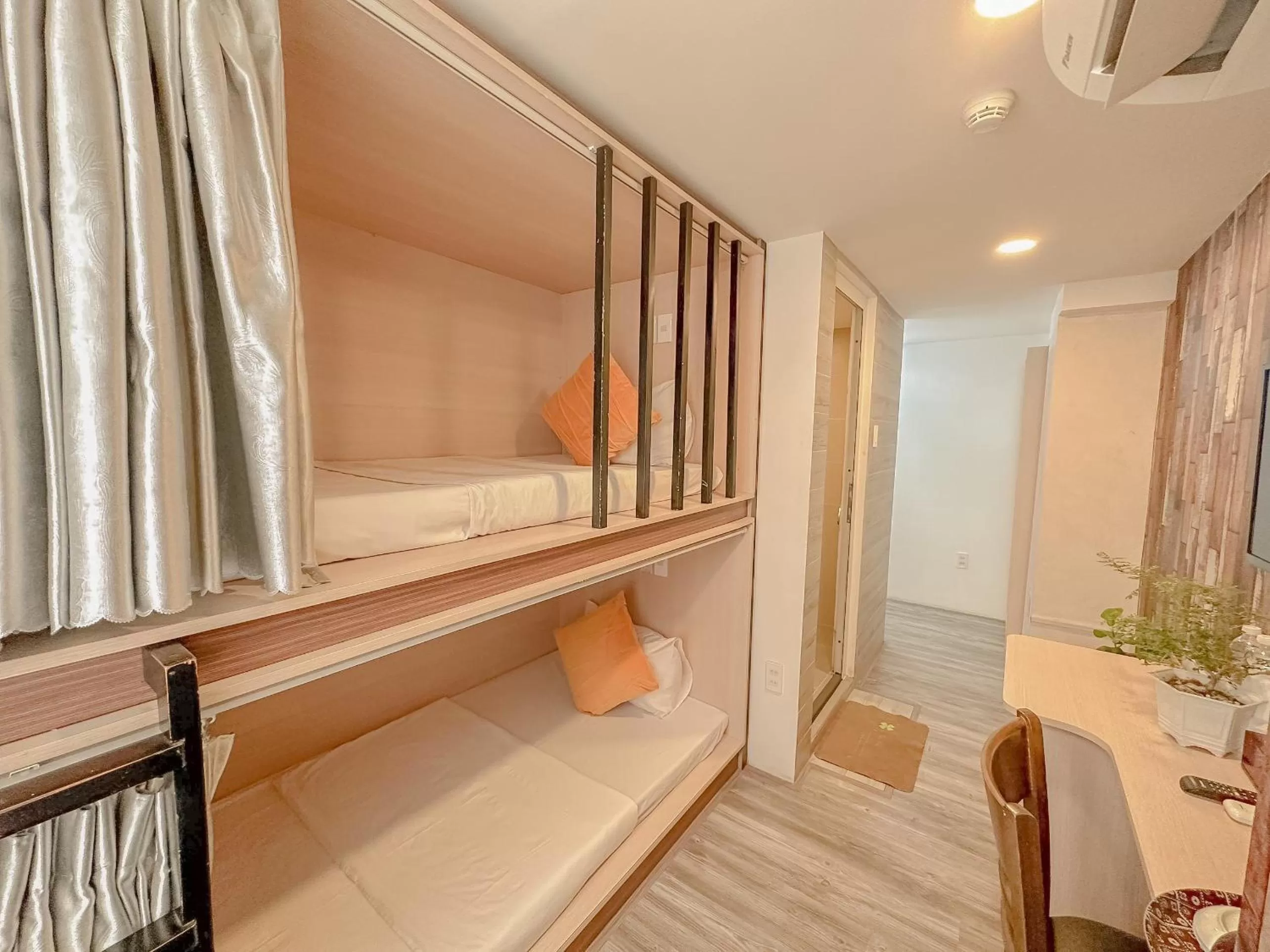 Bed in Galaxy Boutique Sai Gon Central Hotel