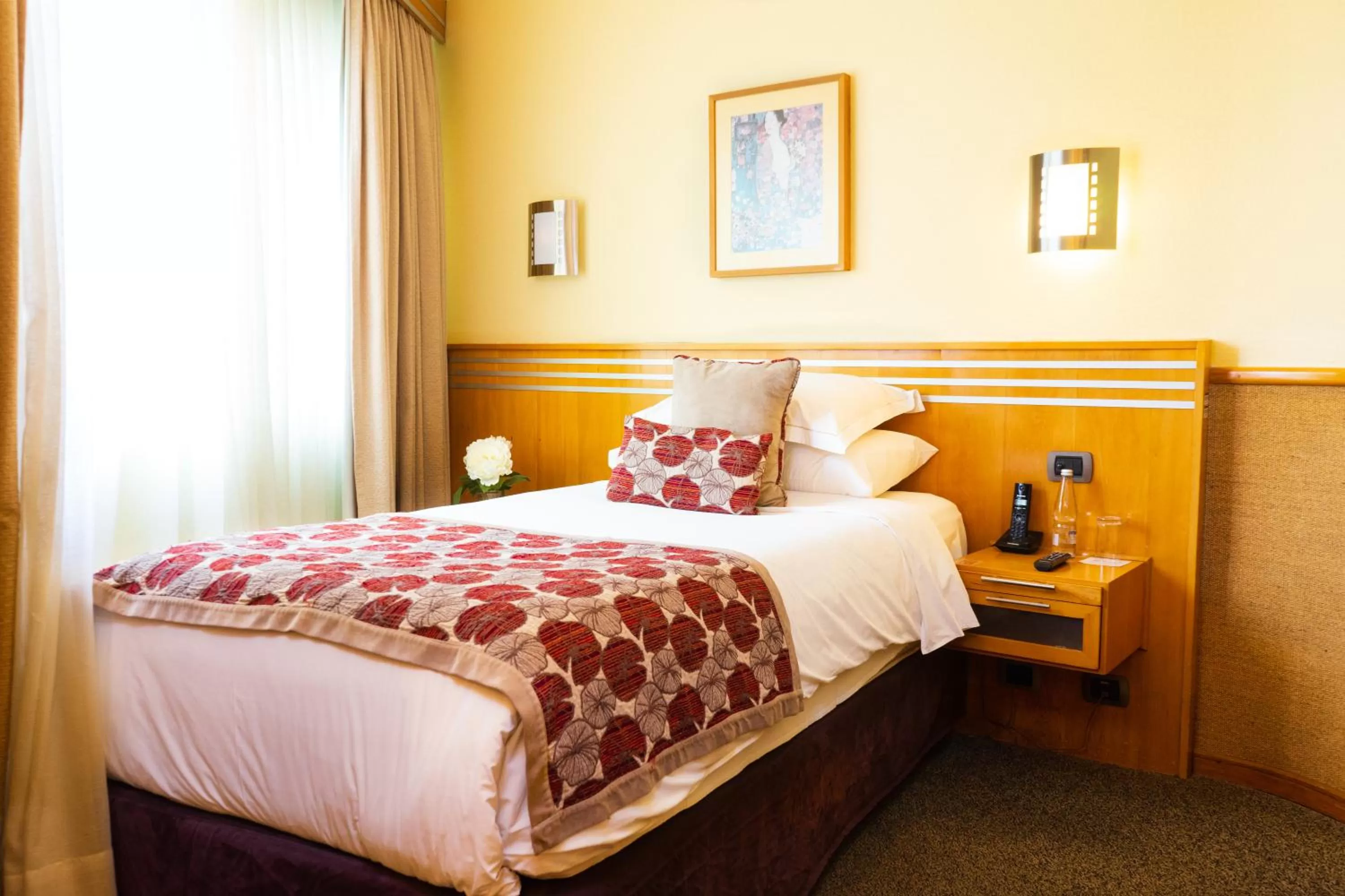 Bed in Hotel Restaurante Ankara