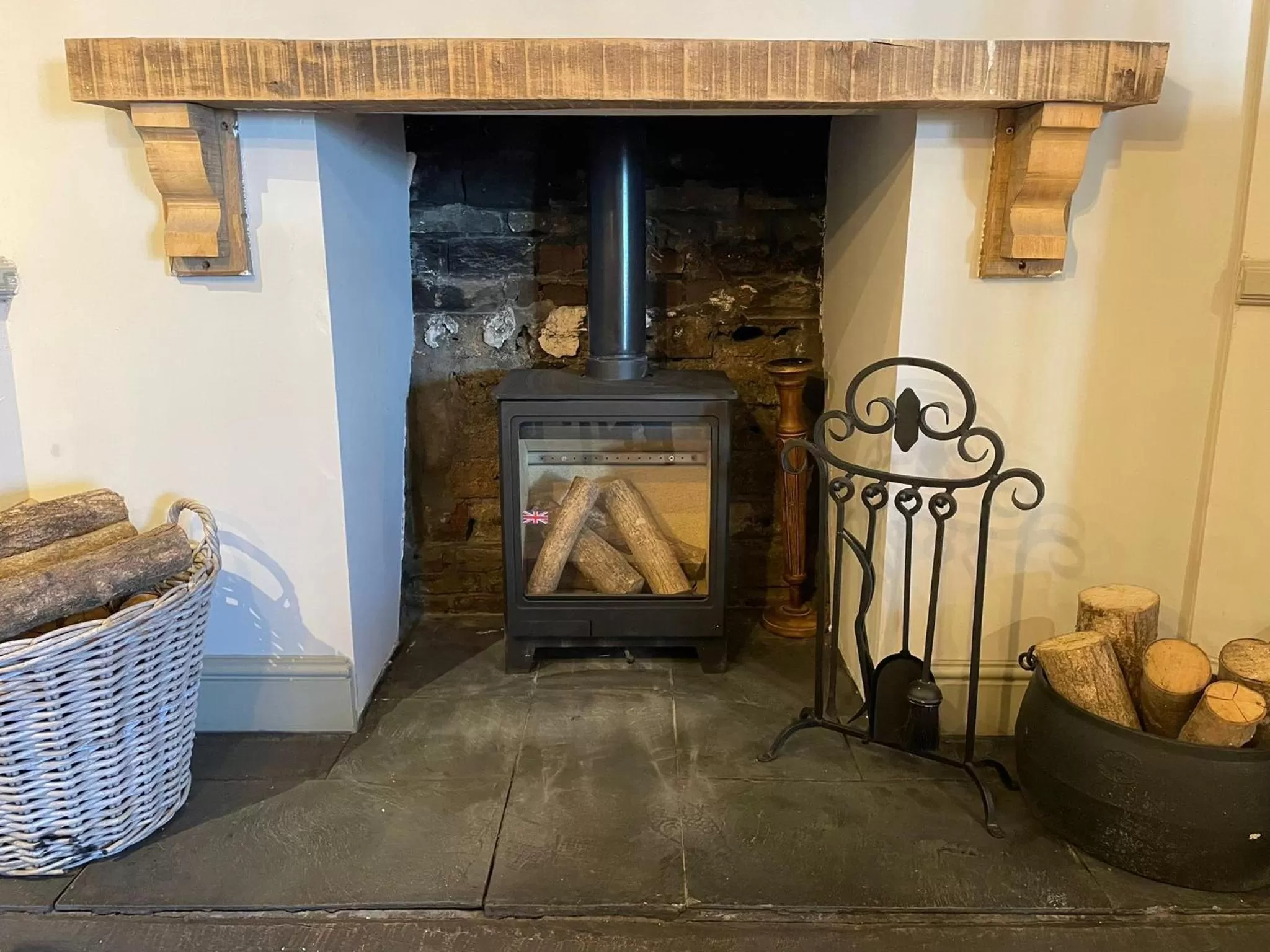 fireplace in Punch House Monmouth
