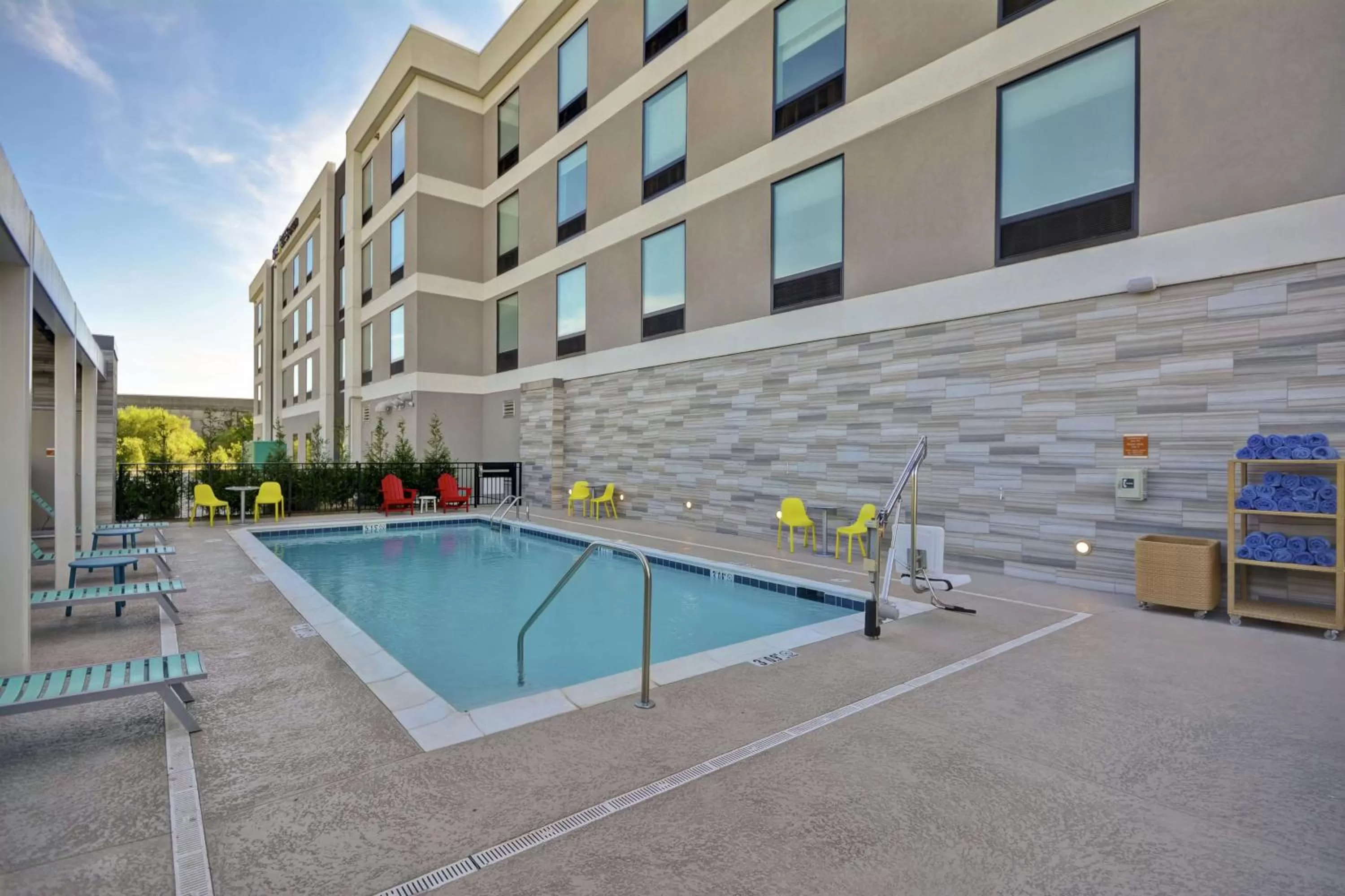 Pool view in Home2 Suites By Hilton Clarksville Louisville North