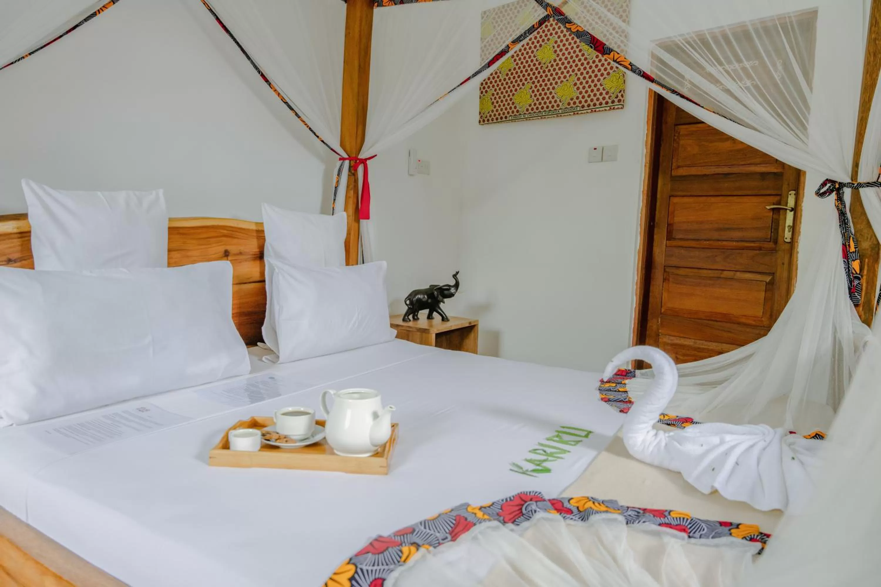 Bed in Shoki Shoki Hotel Stone Town