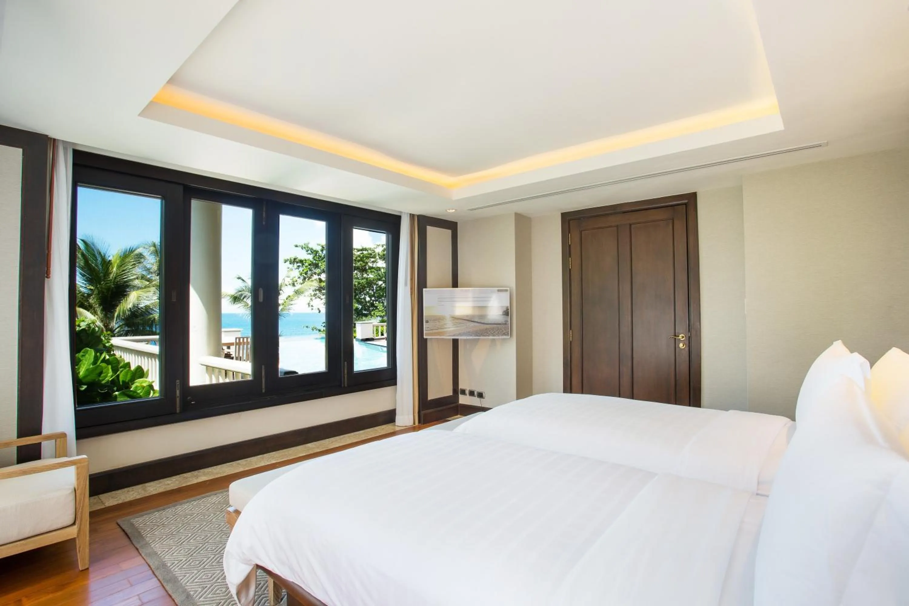 Bedroom, Bed in Trisara Villas & Residences Phuket