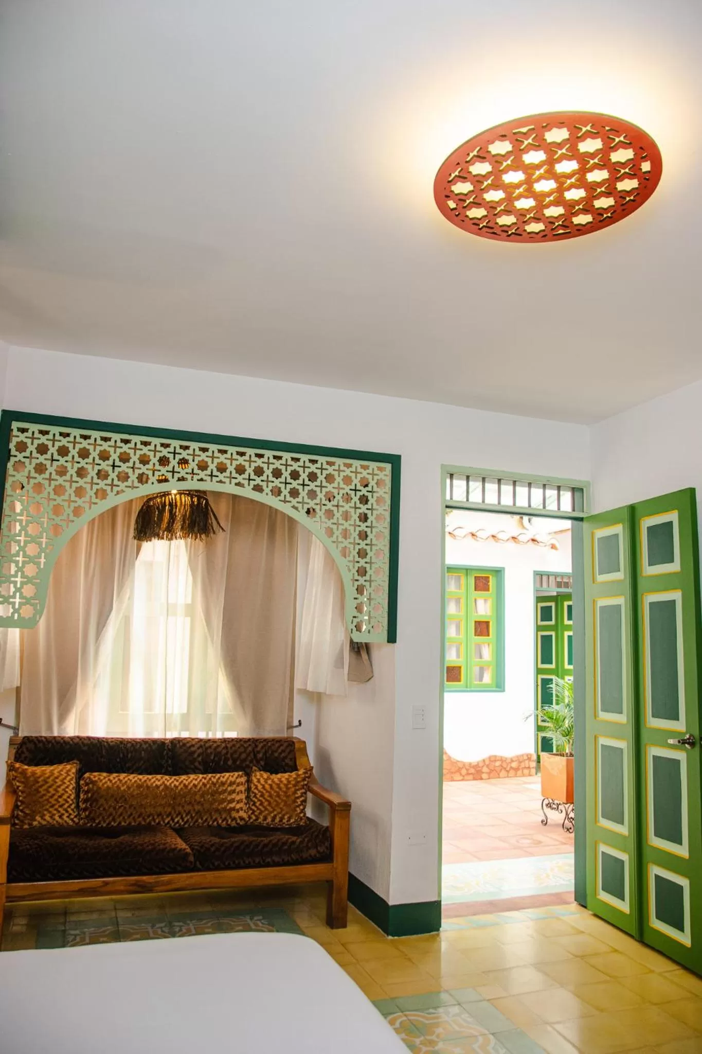 Living room, Bed in El Despertar Hotel