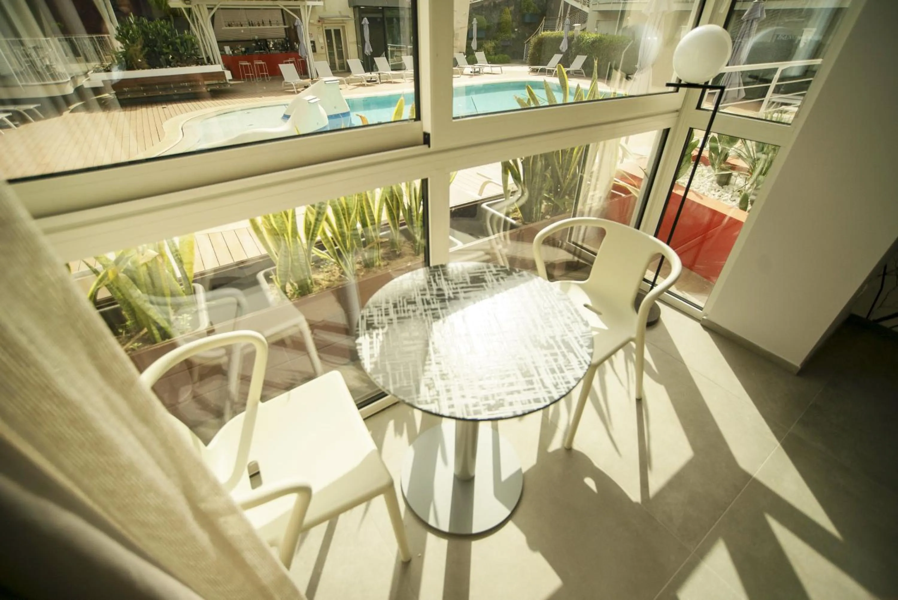 Pool view in Hotel Malavoglia