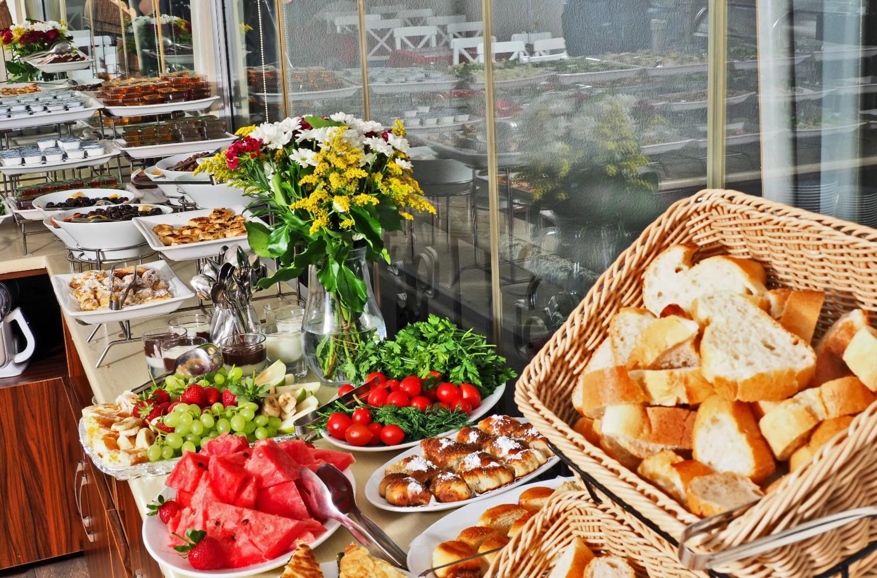 Buffet breakfast in Marmara Deluxe Hotel