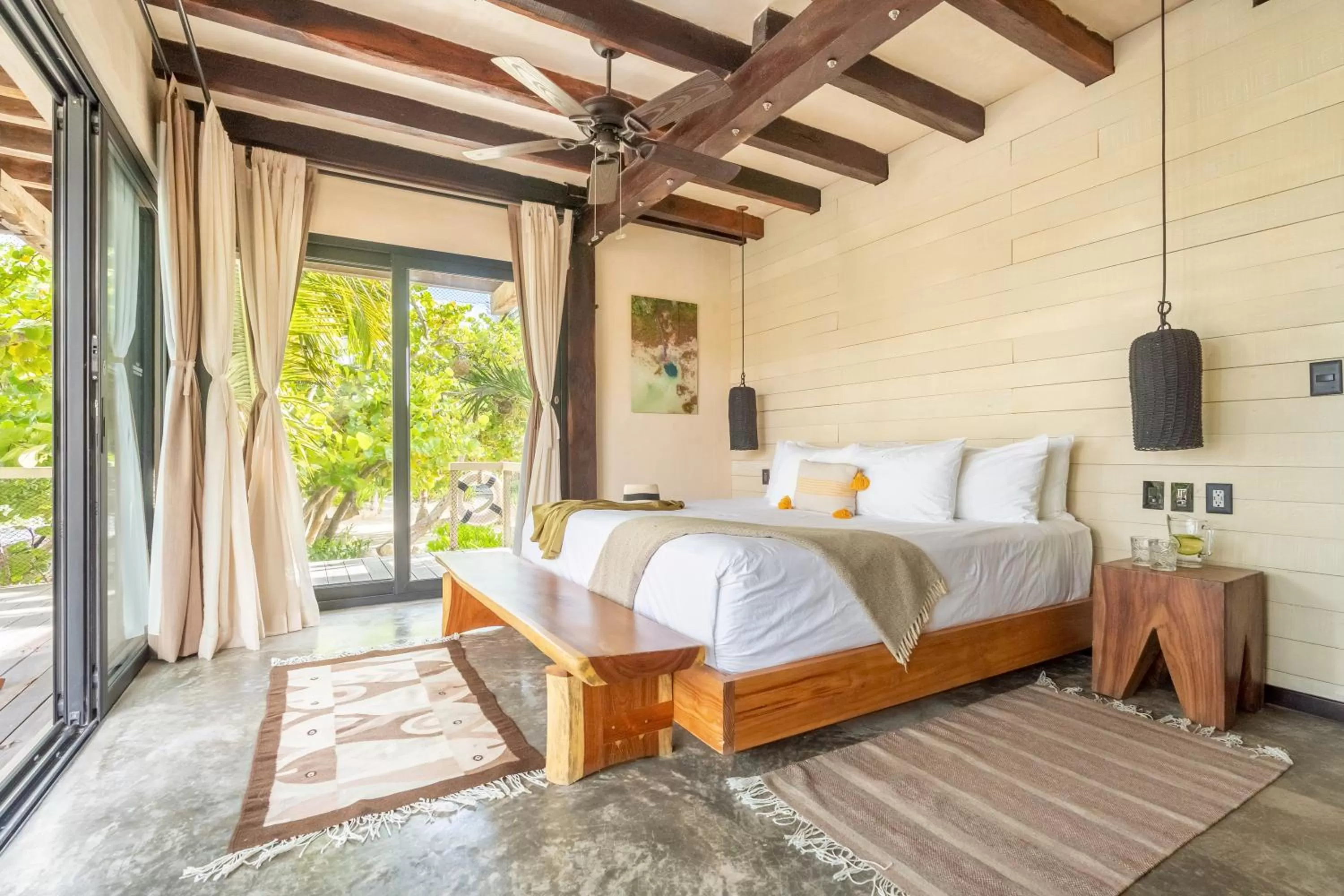 Bed in Villa Pescadores Tulum-Beachfront hotel by Ahau Collection