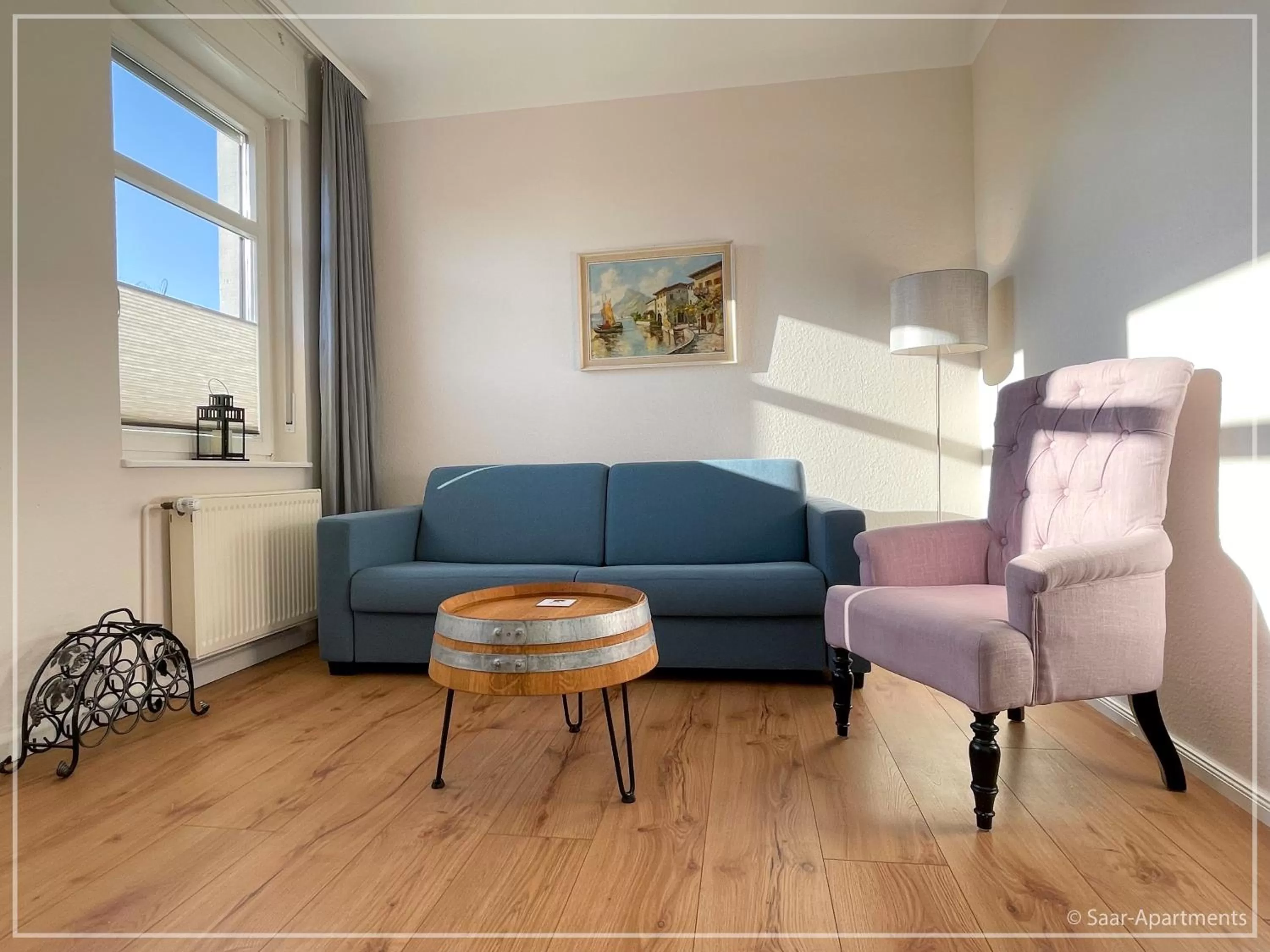 Living room in Saar-Apartments