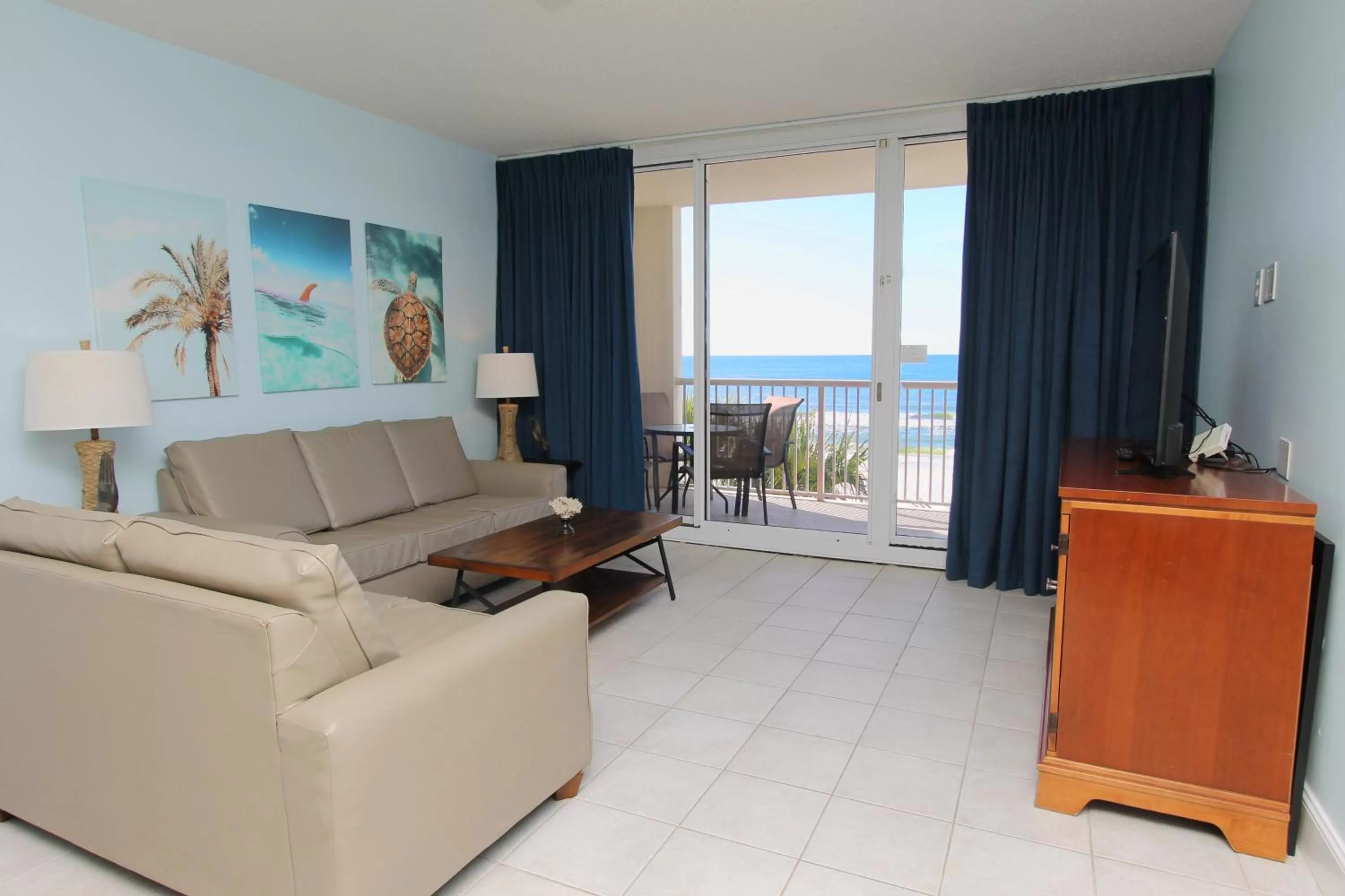 View (from property/room), Seating Area in Majestic Beach Resort, Panama City Beach, Fl