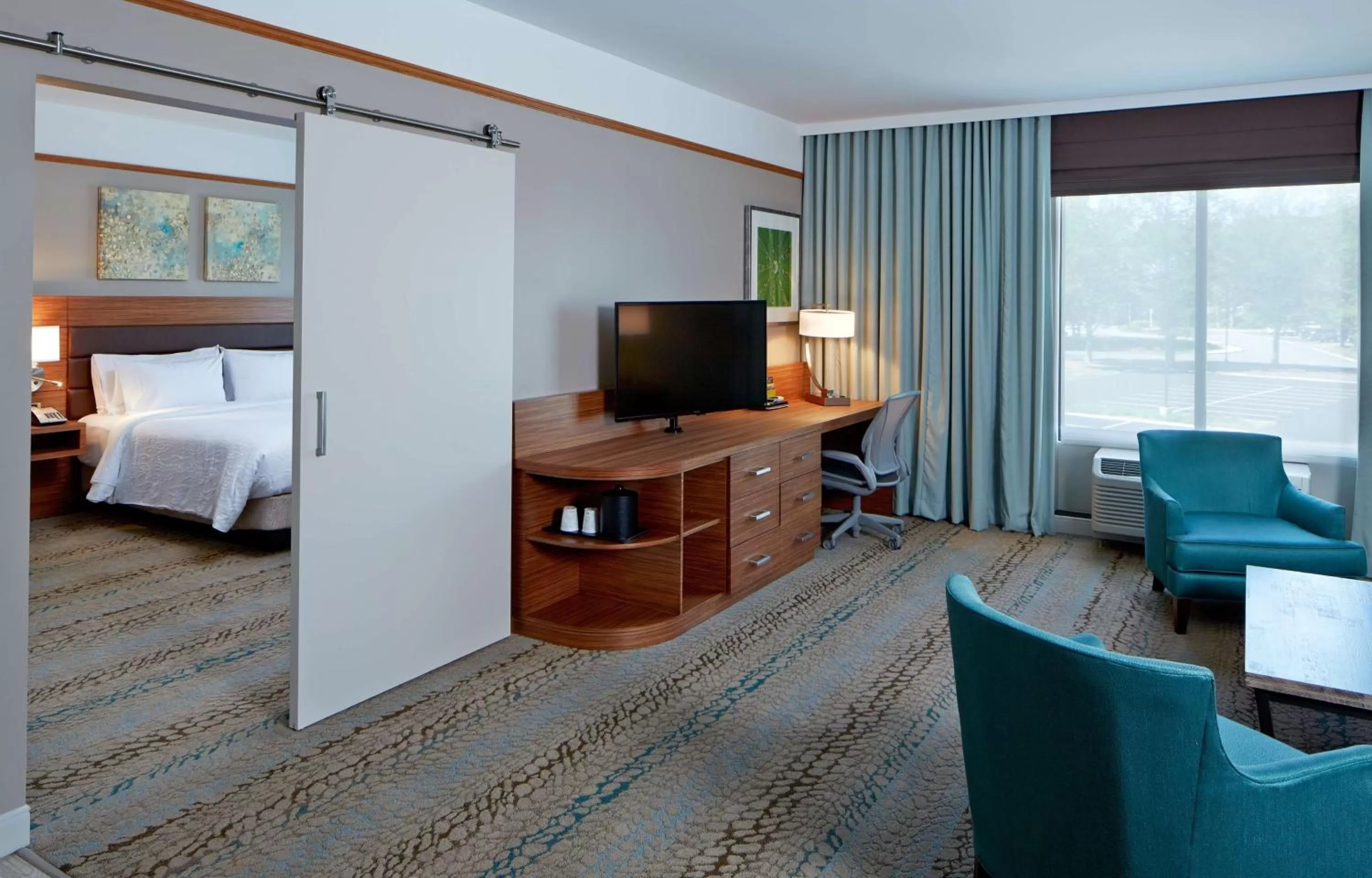 Bedroom, Bed in Hilton Garden Inn Boston/Marlborough