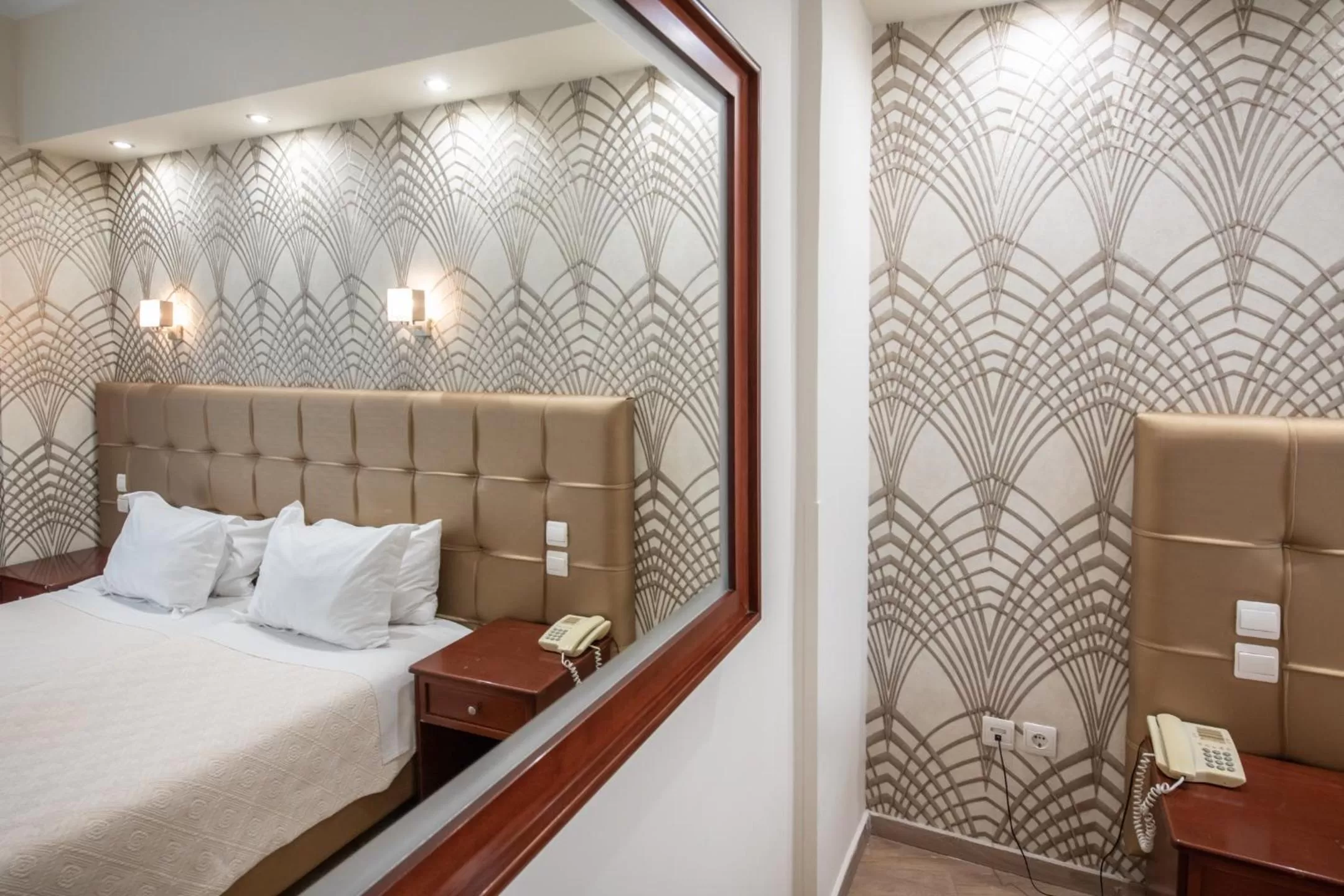 Bed in Athens Golden City Hotel