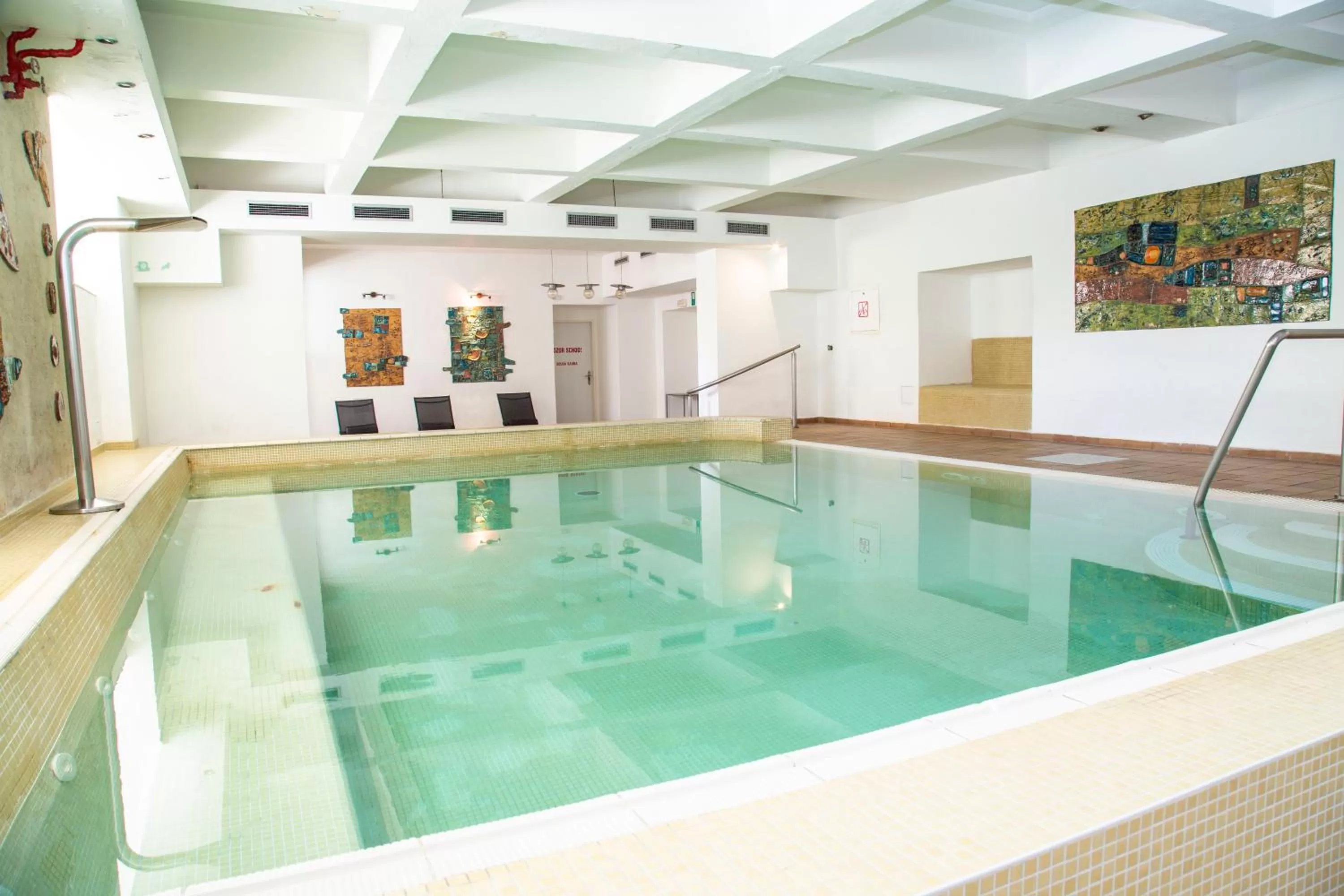 Swimming pool in Wellness Hotel Central