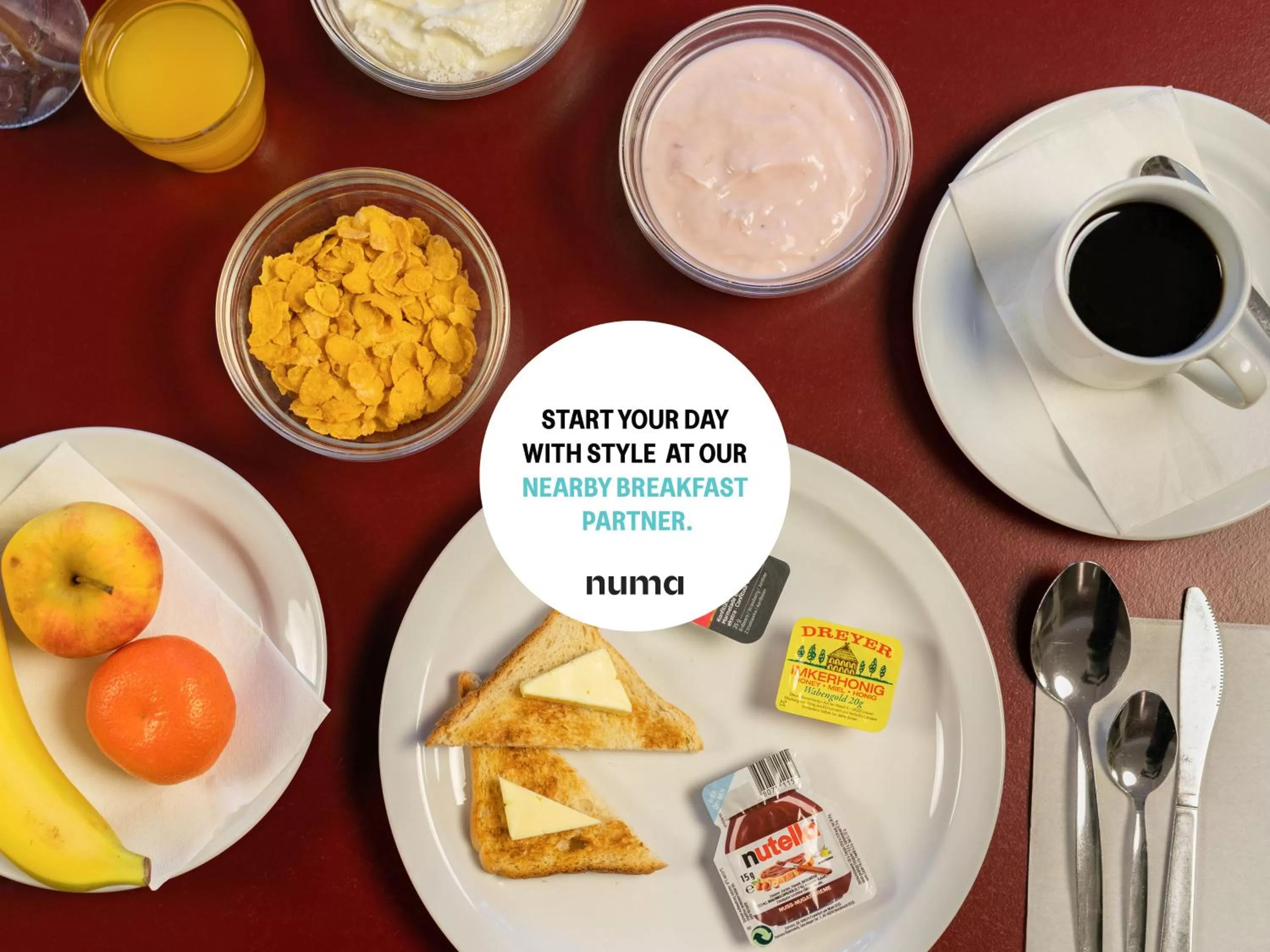 Breakfast in Numa Berlin Kater