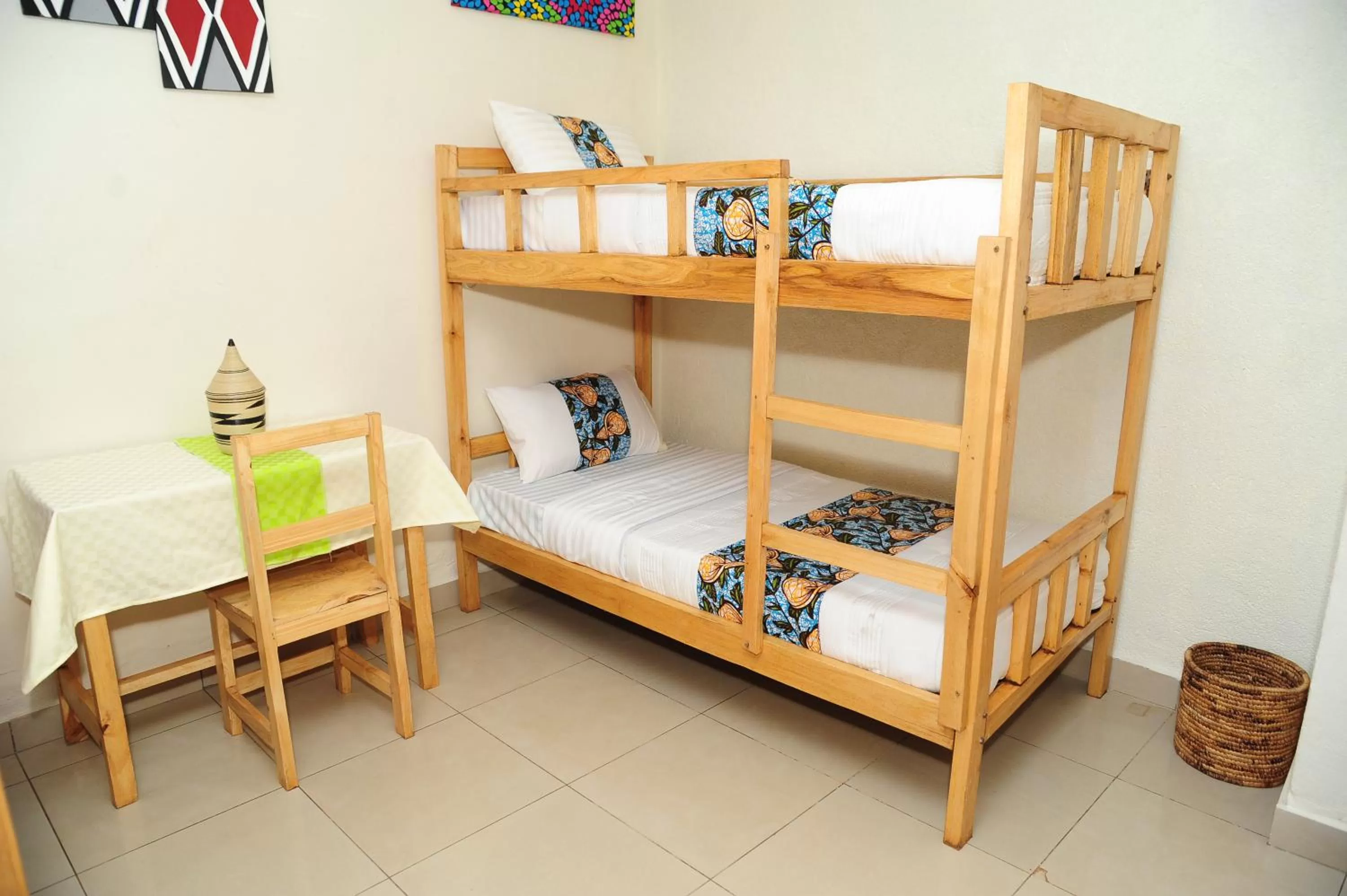 bunk bed in INZOZI AFRICA HOUSE B&B- Kacyiru