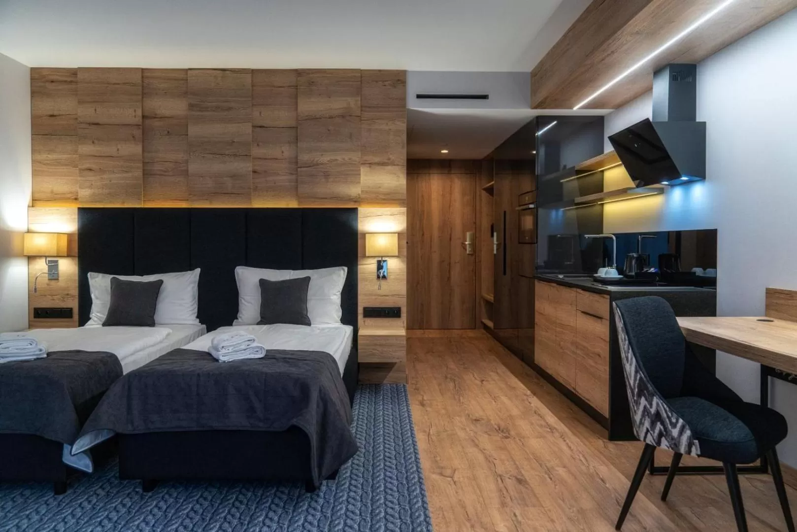 Bed in Hotel META Resort & Vine SPA