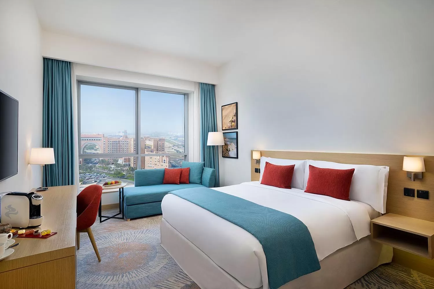 Bed in Avani Ibn Battuta Dubai Hotel