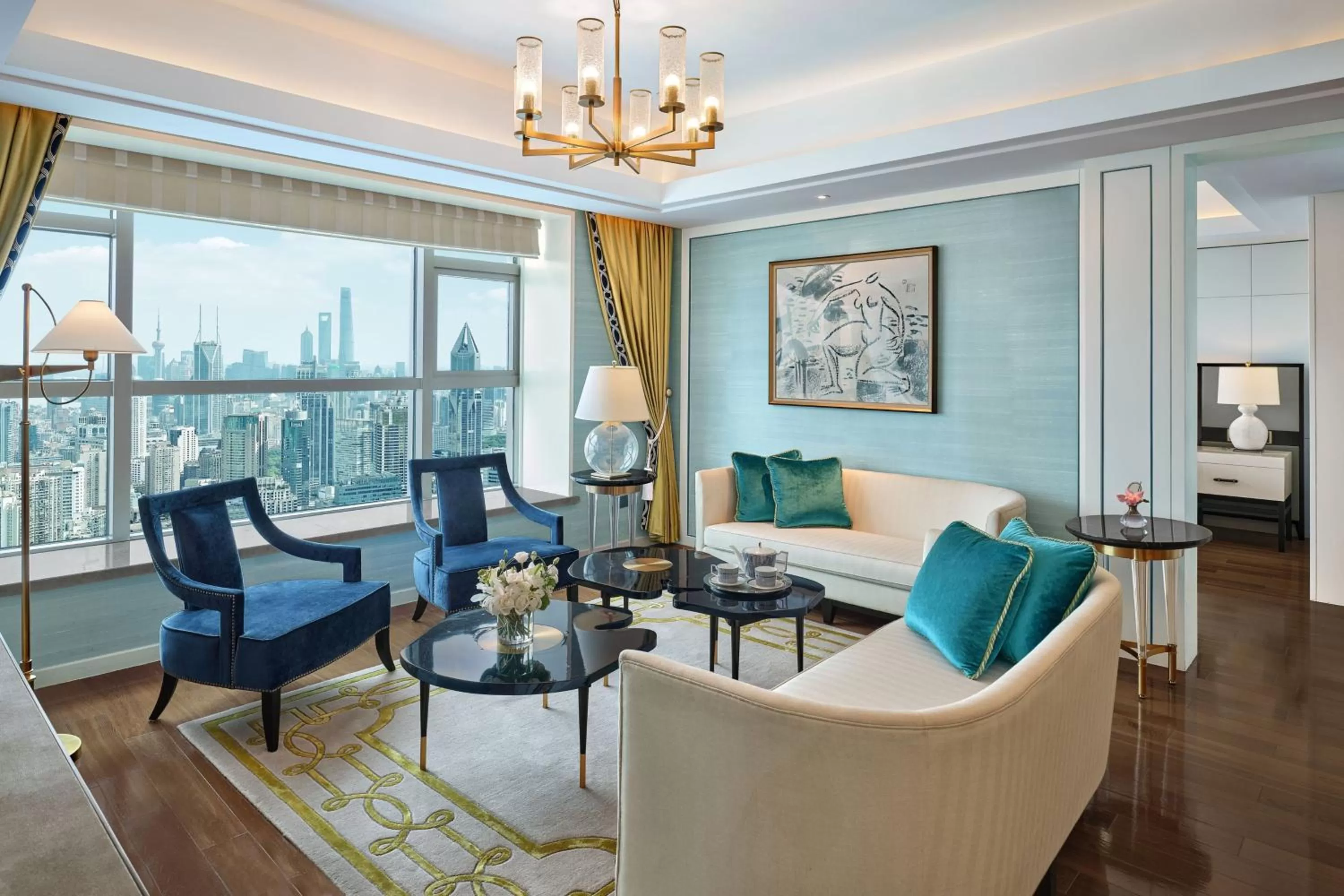 Living room in The St Regis Shanghai Jingan