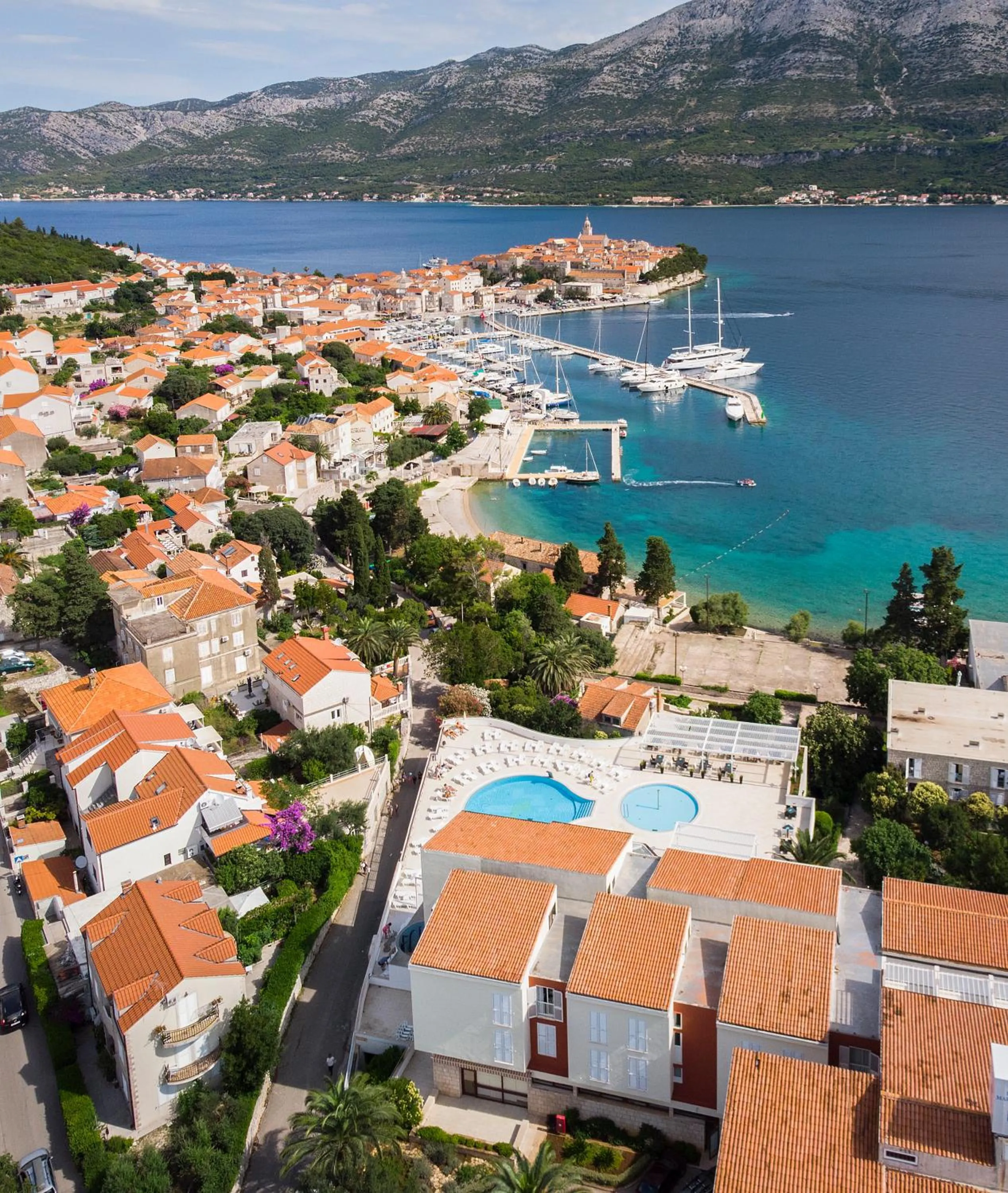 Bird's eye view in Marko Polo Maradiso Hotel by Aminess