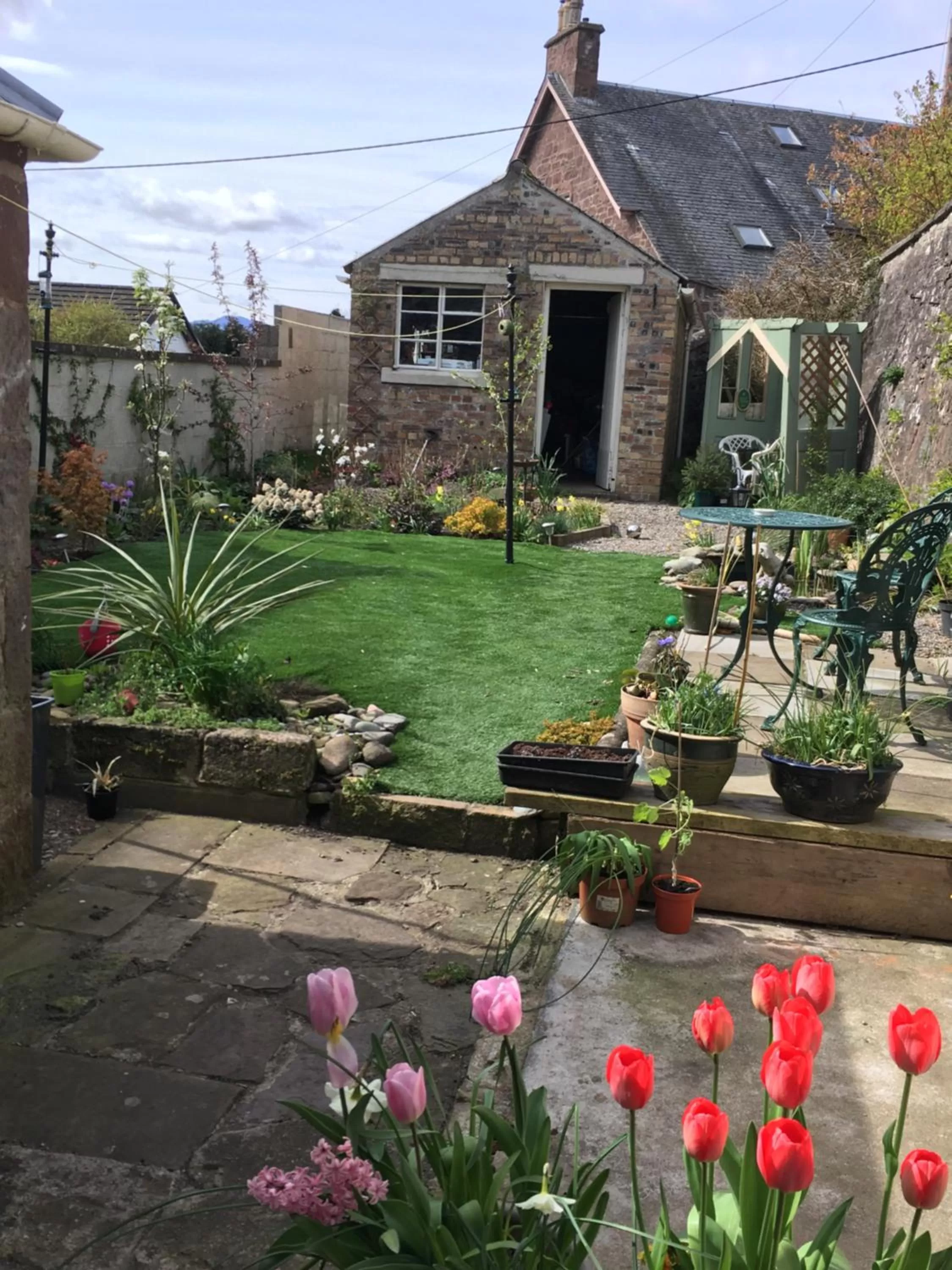 Garden in Alpine cottage