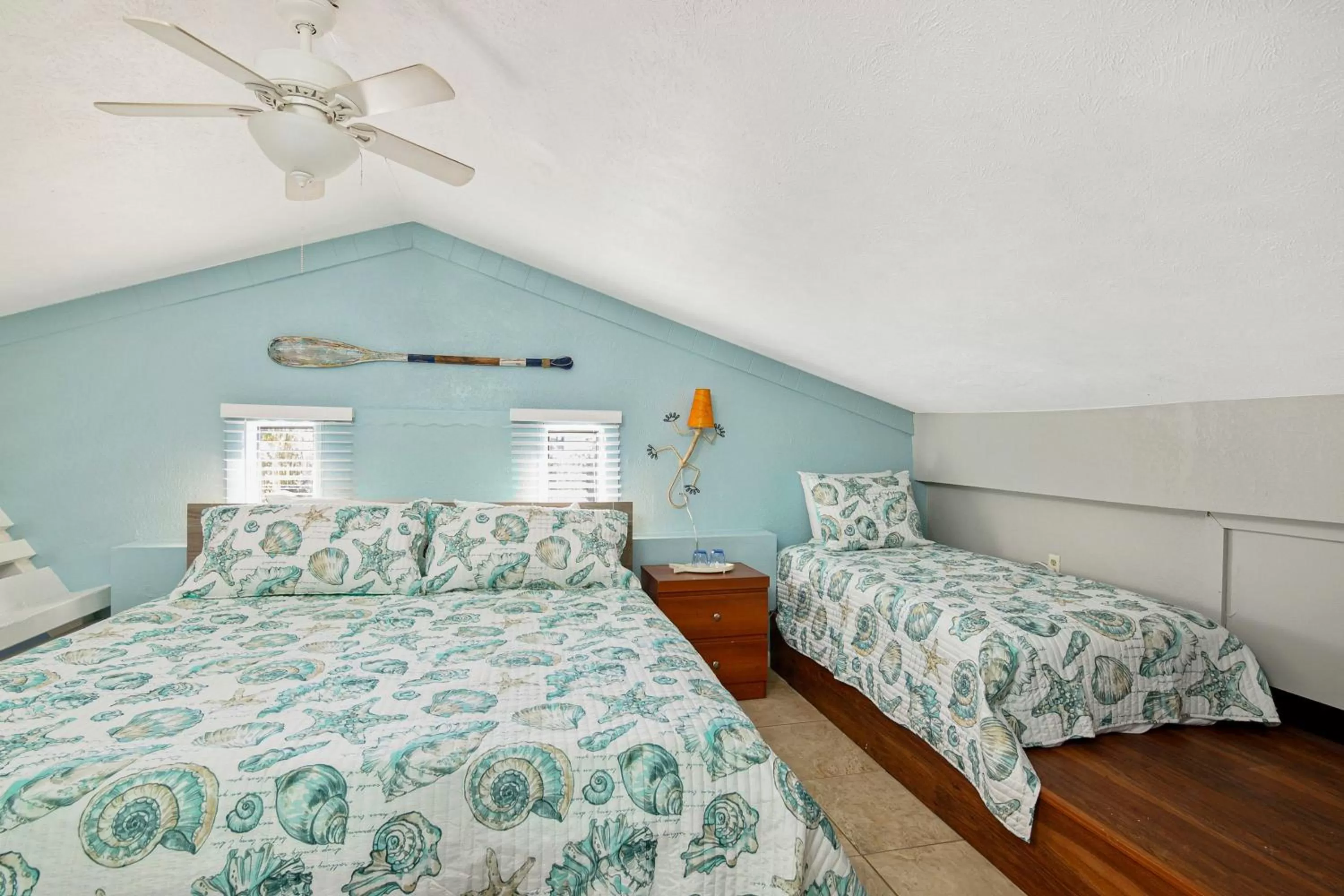 Bed in Latitude 26 Waterfront Resort and Marina