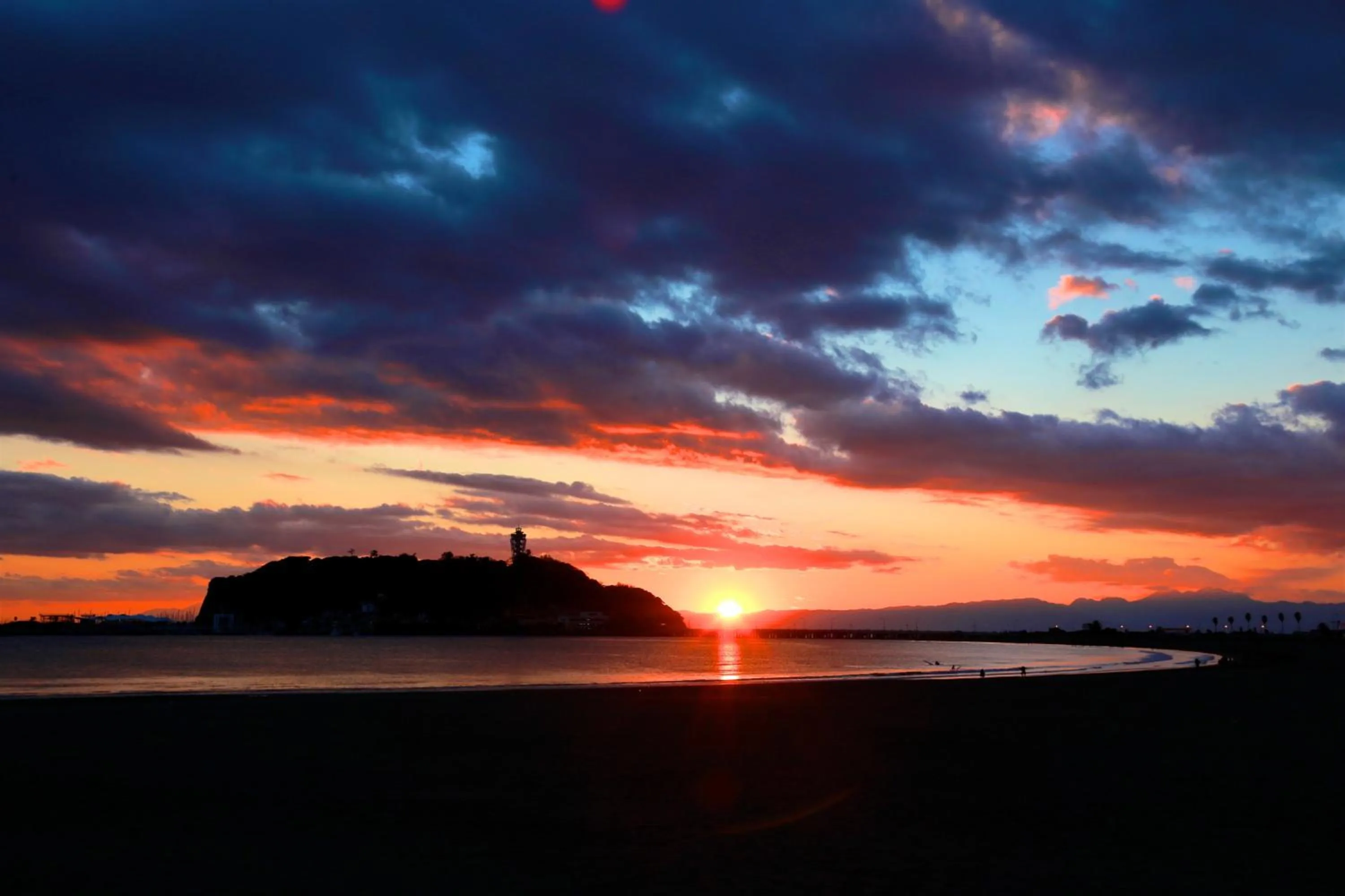 Sunset in EN HOTEL Fujisawa