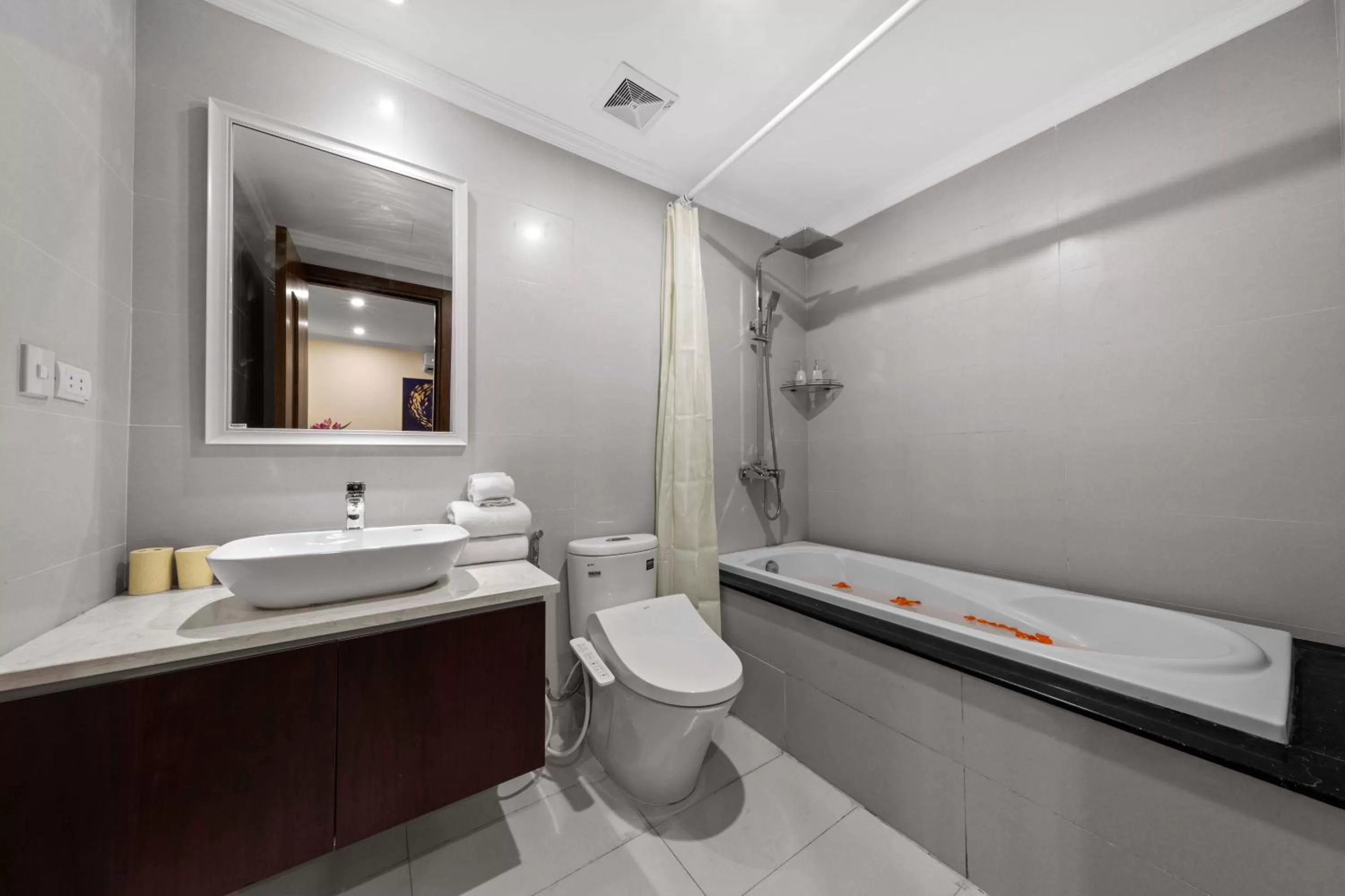 Shower in Newsky Serviced Apartment