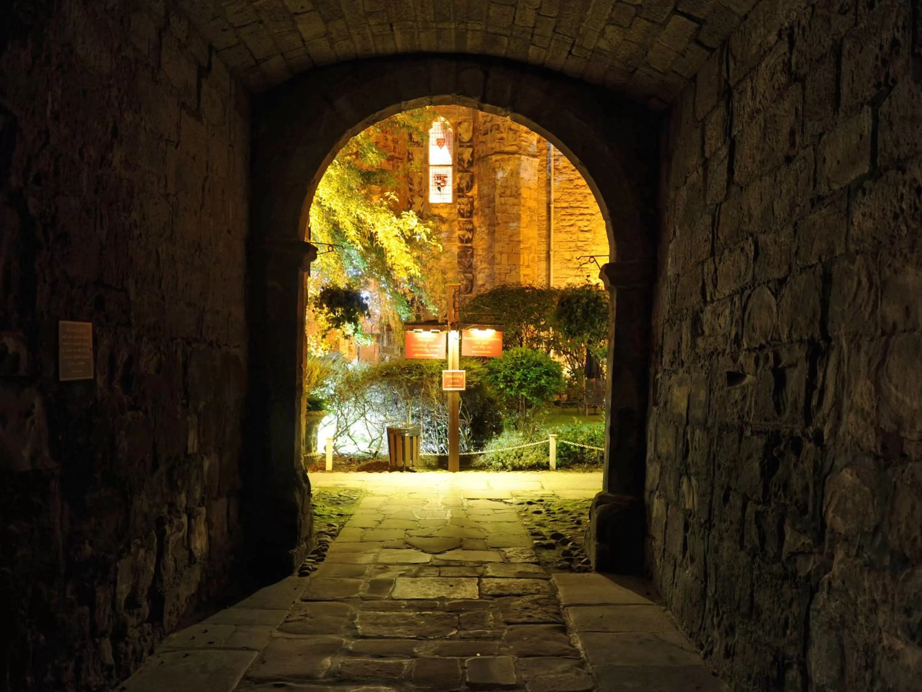 Garden in Lumley Castle Hotel