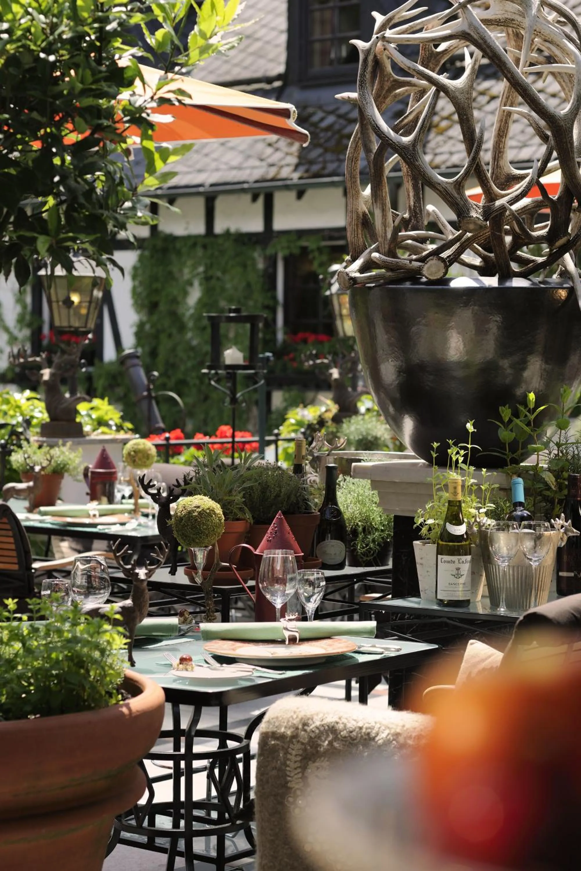 Balcony/Terrace in Relais & Châteaux Jagdhof Glashütte