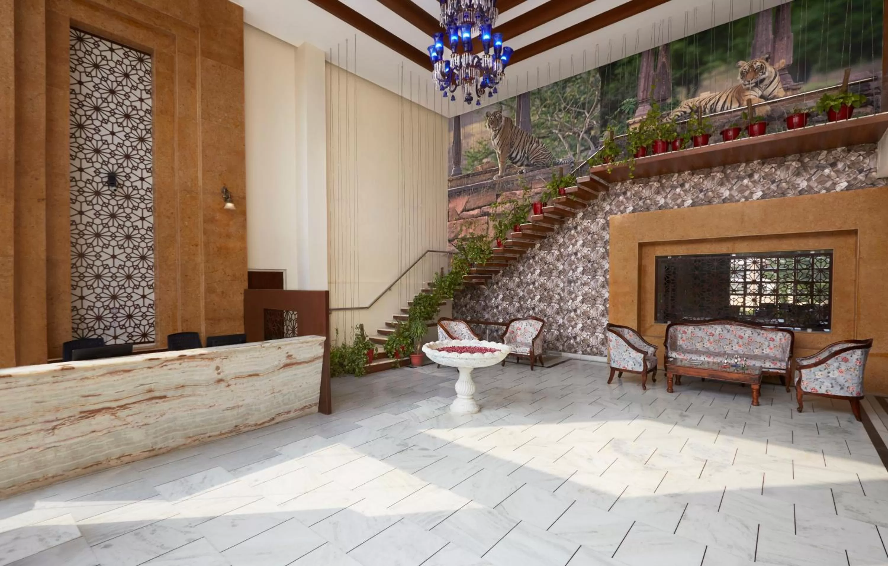 Lobby or reception in Abhyaran Resort & Spa Ranthambore